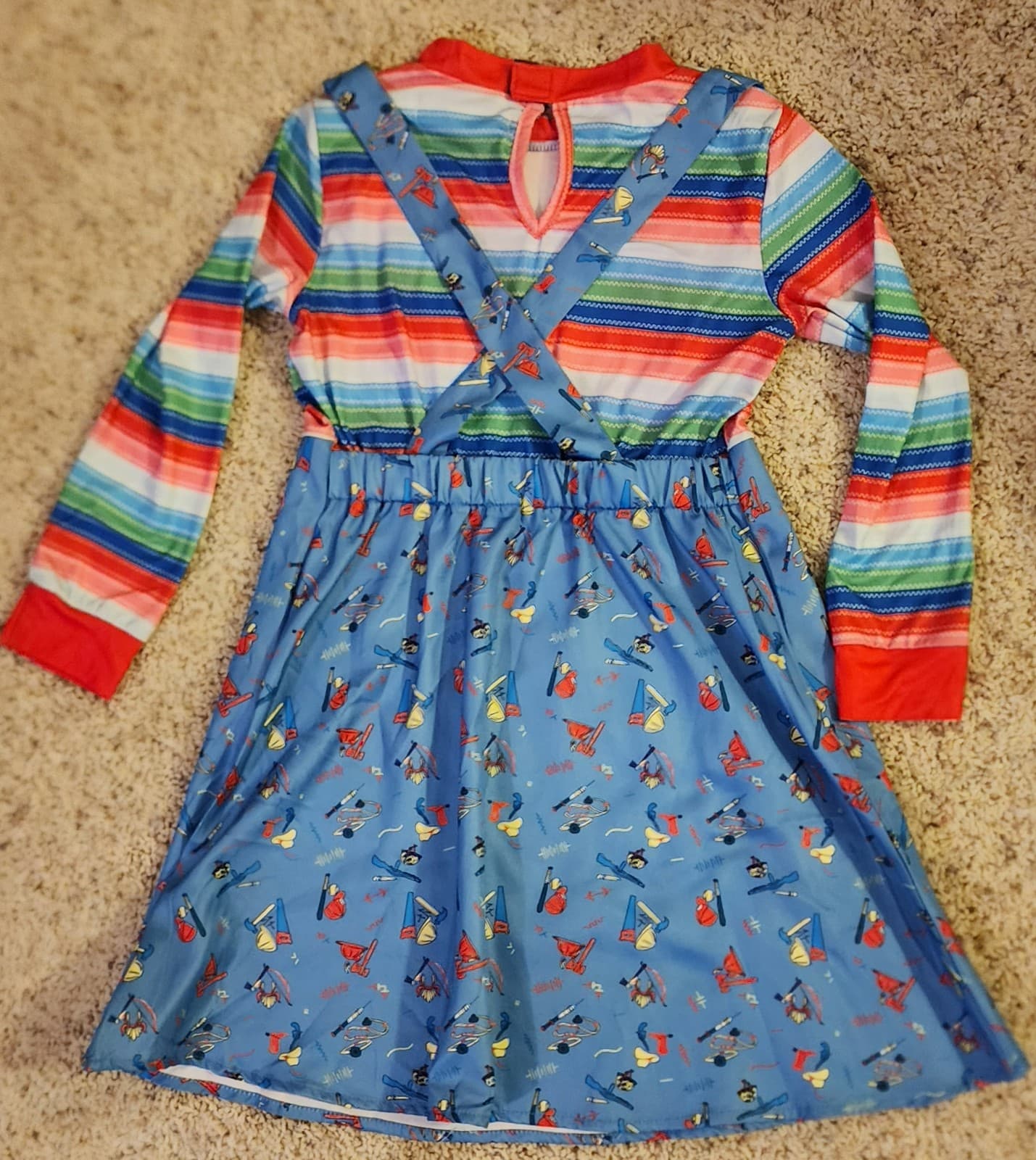Girls Chuckie Costume sz M/L - Thumbnail 3