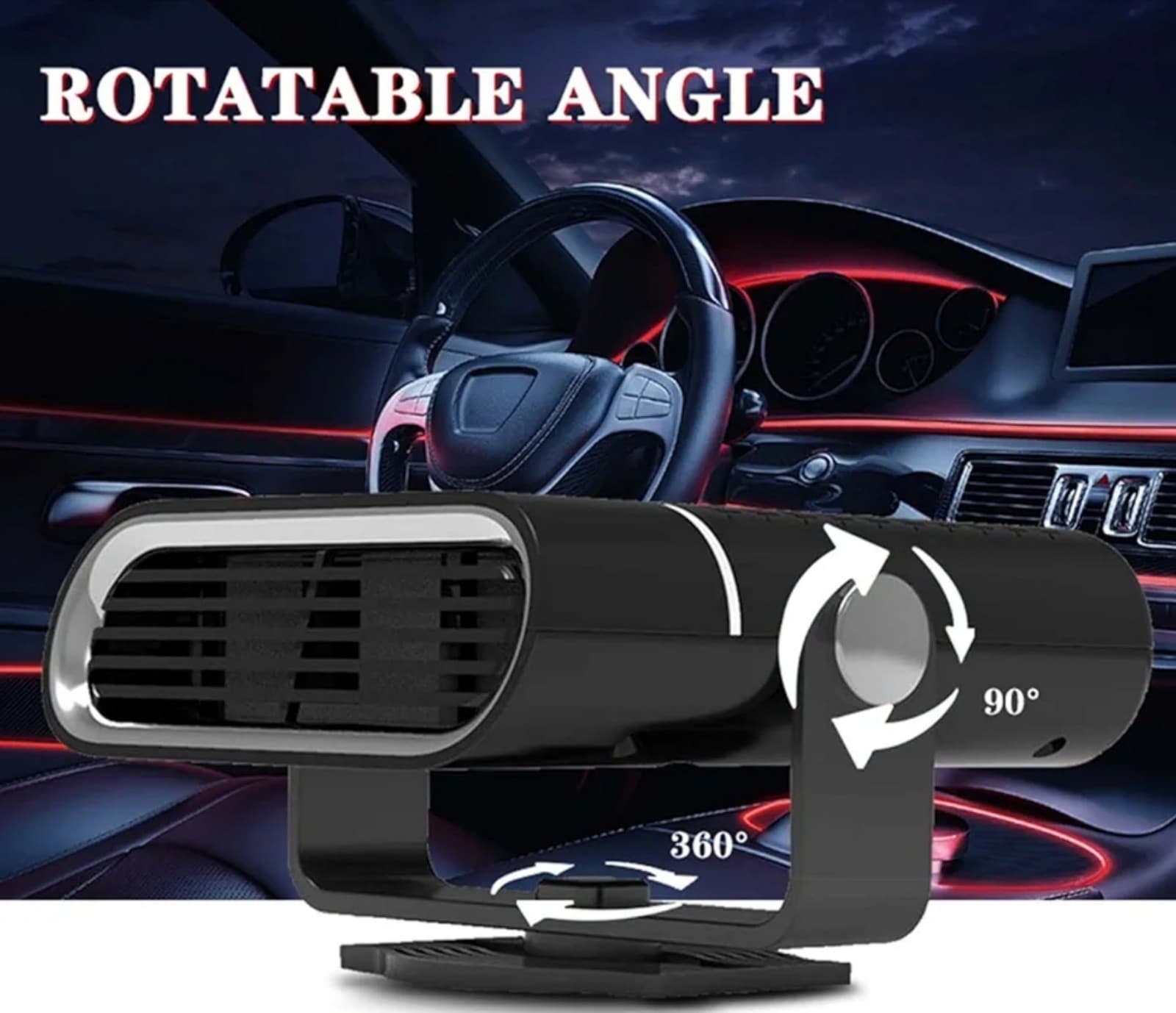 Car Defrosting Heater Electric Heating Fan Defogging Defroster - Thumbnail 4