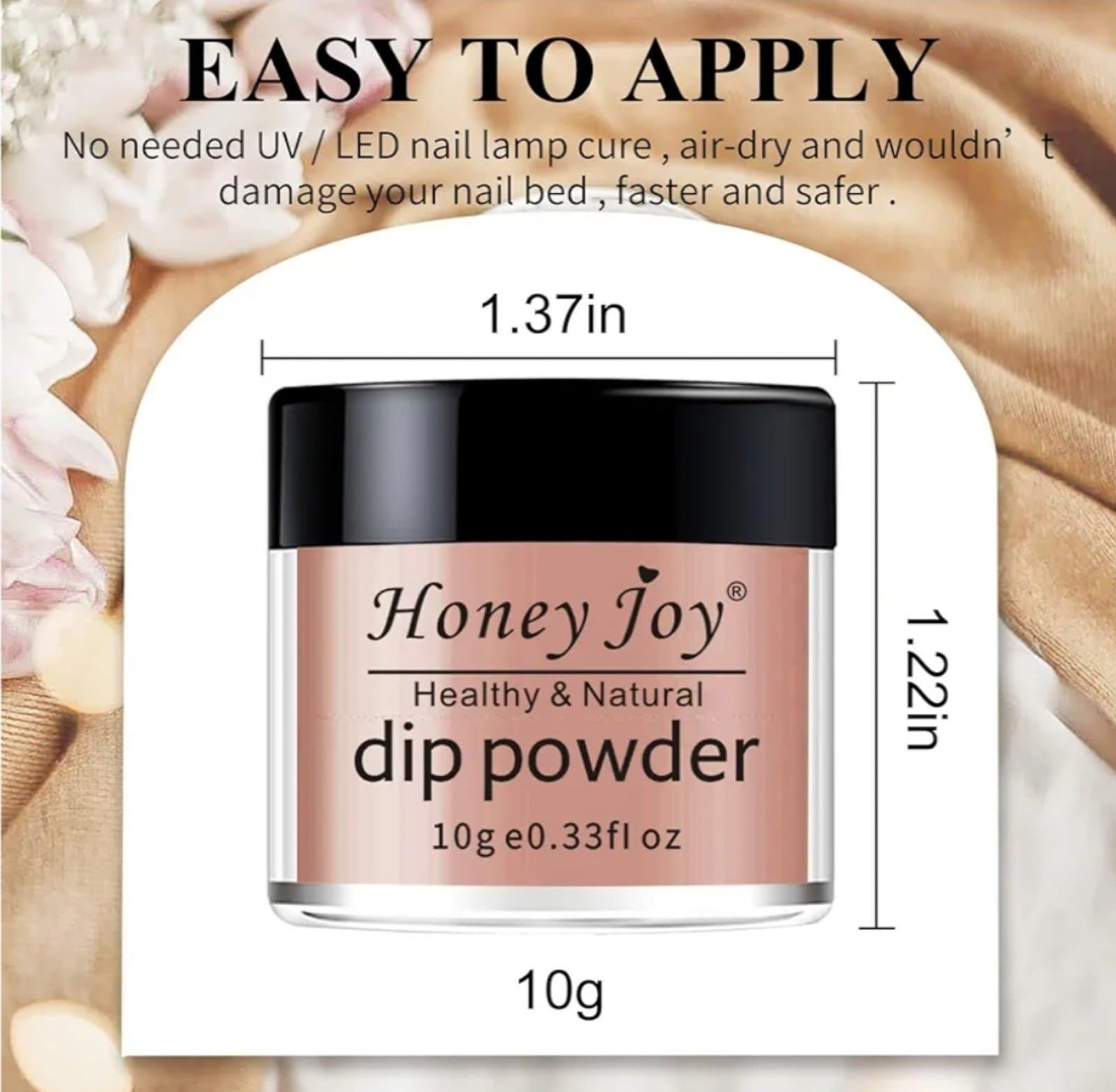 Dip Powder Color Set, Nude Brown Nail Fine Dipping Powder - Thumbnail 10