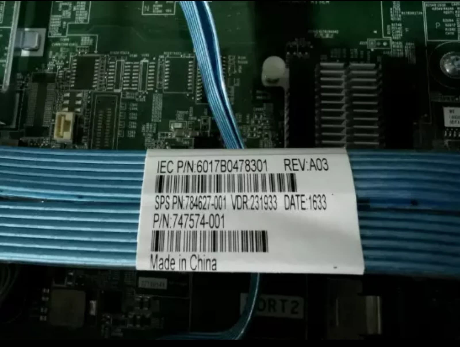 HP 784627-001 Proliant DL380 G9 Dual 12g Mini-SAS Cable - Thumbnail 2