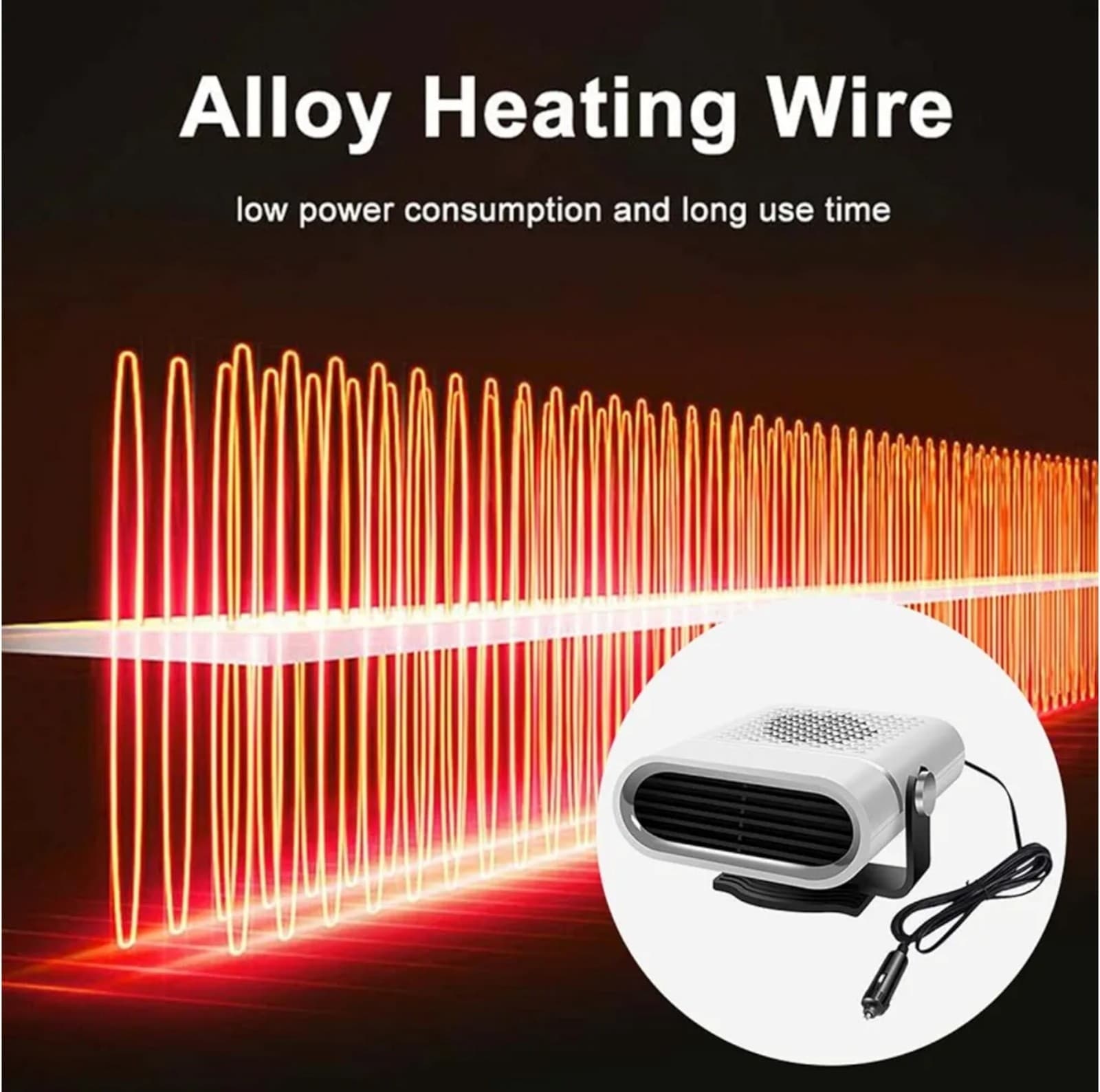 Car Defrosting Heater Electric Heating Fan Defogging Defroster - Thumbnail 3