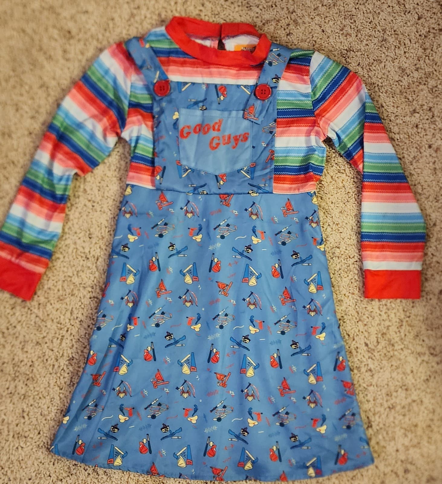 Girls Chuckie Costume sz M/L - Thumbnail 2