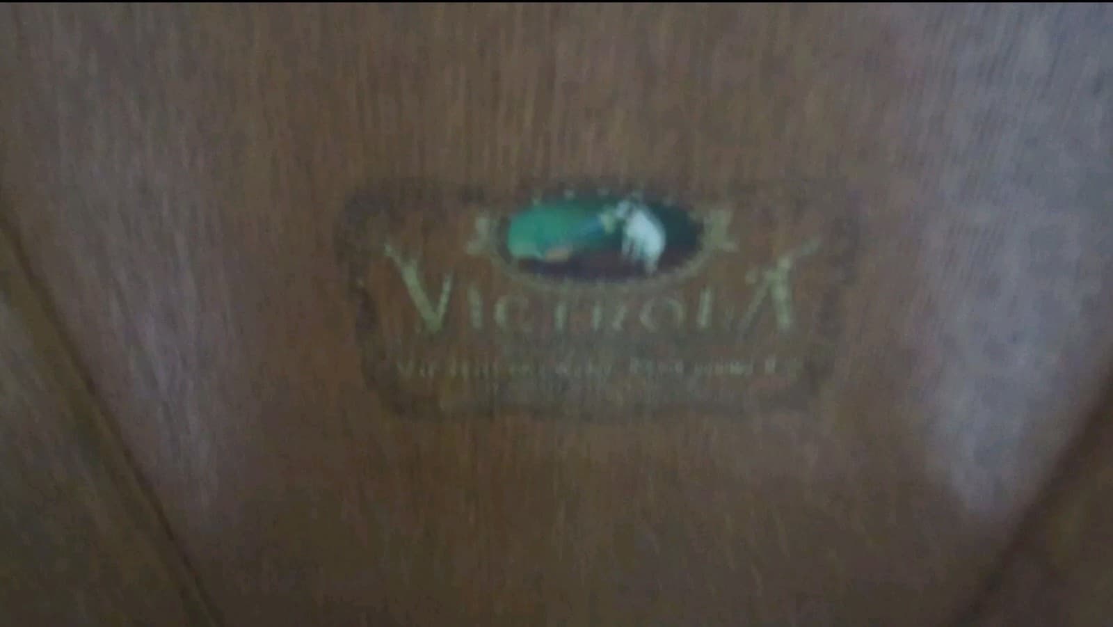 Victor Oak Victrola Music Box Antique Collectible Vintage - Thumbnail 4