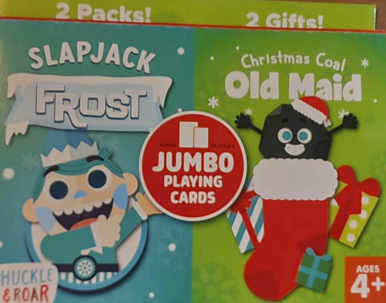 Slap Jack Frost & Christmas Coal Old Maid - 2 Game Pack - Image 1