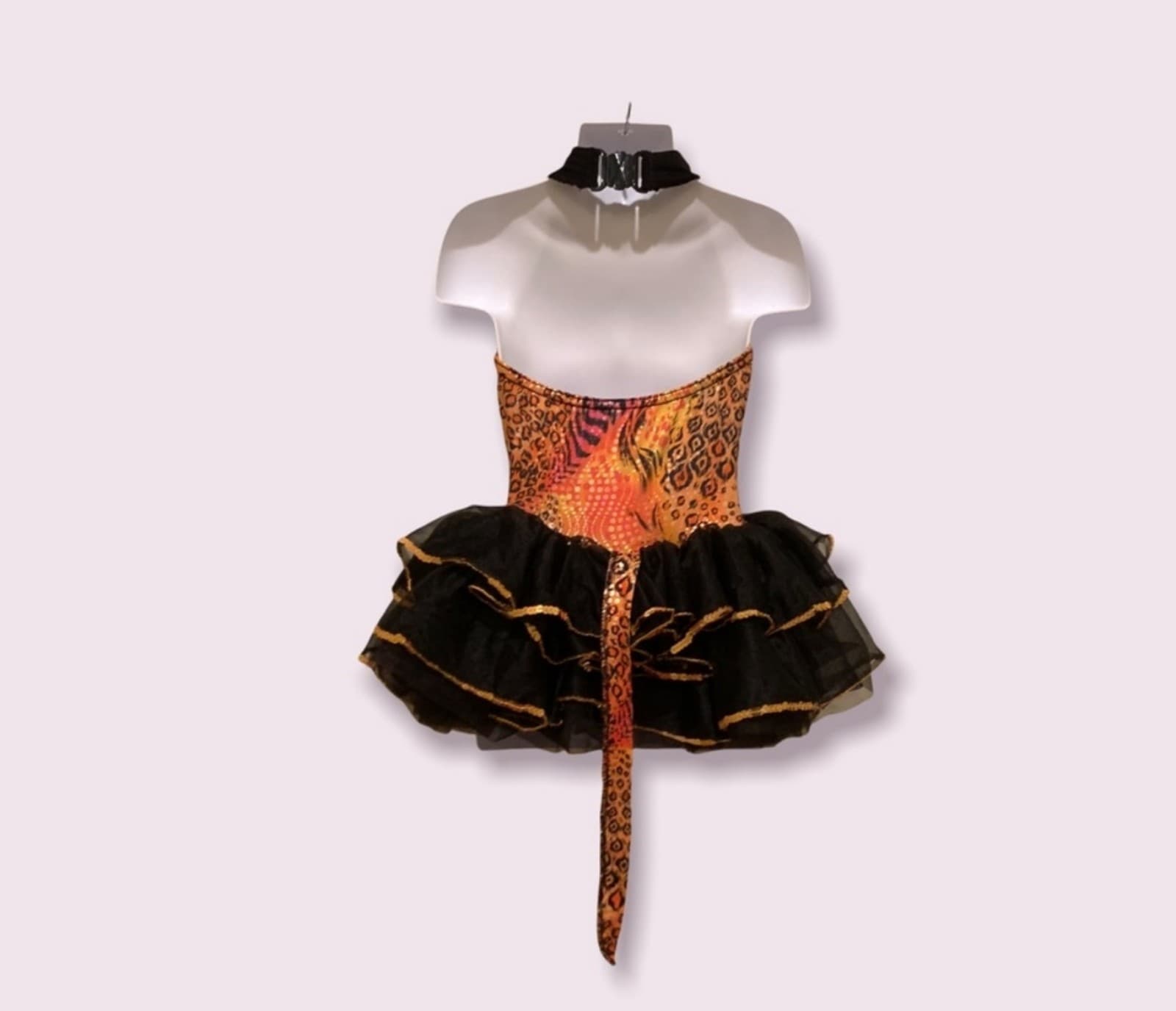 Girls Cat Themed Dance Recidal Costume Sz XS - Thumbnail 3