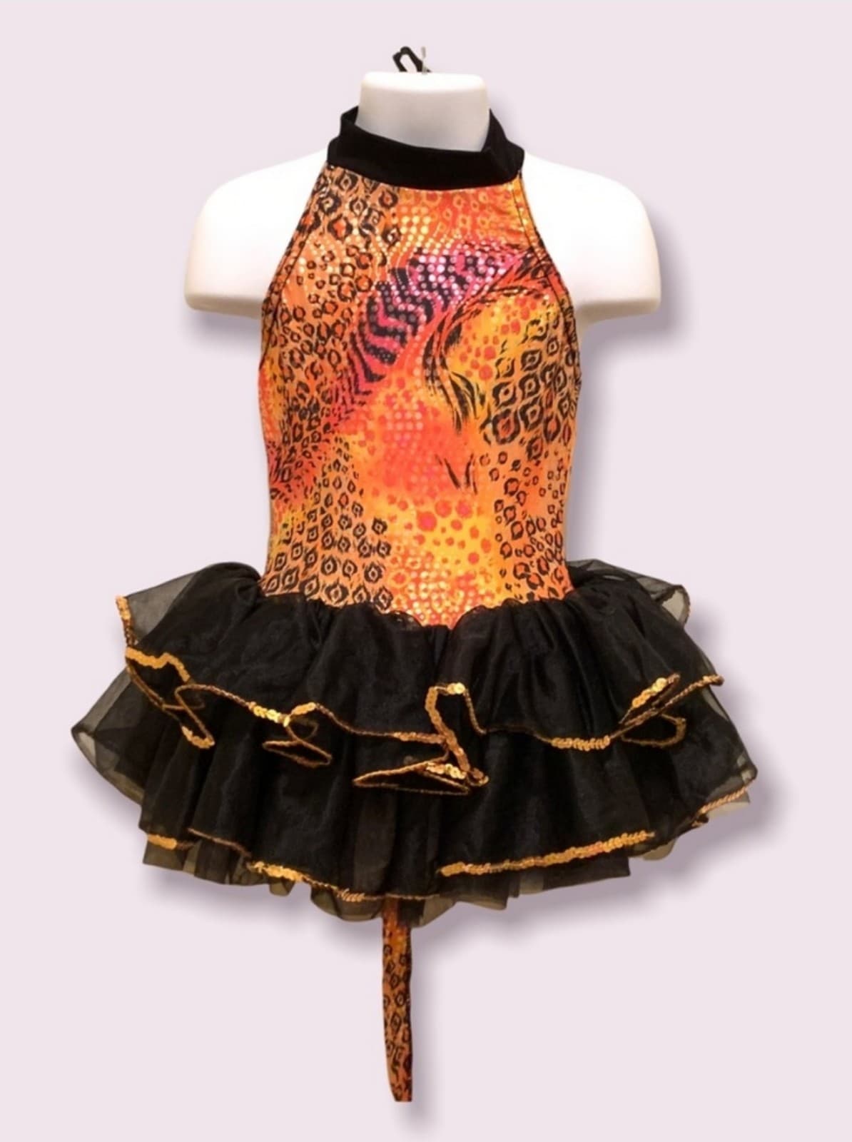 Girls Cat Themed Dance Recidal Costume Sz XS - Image 1