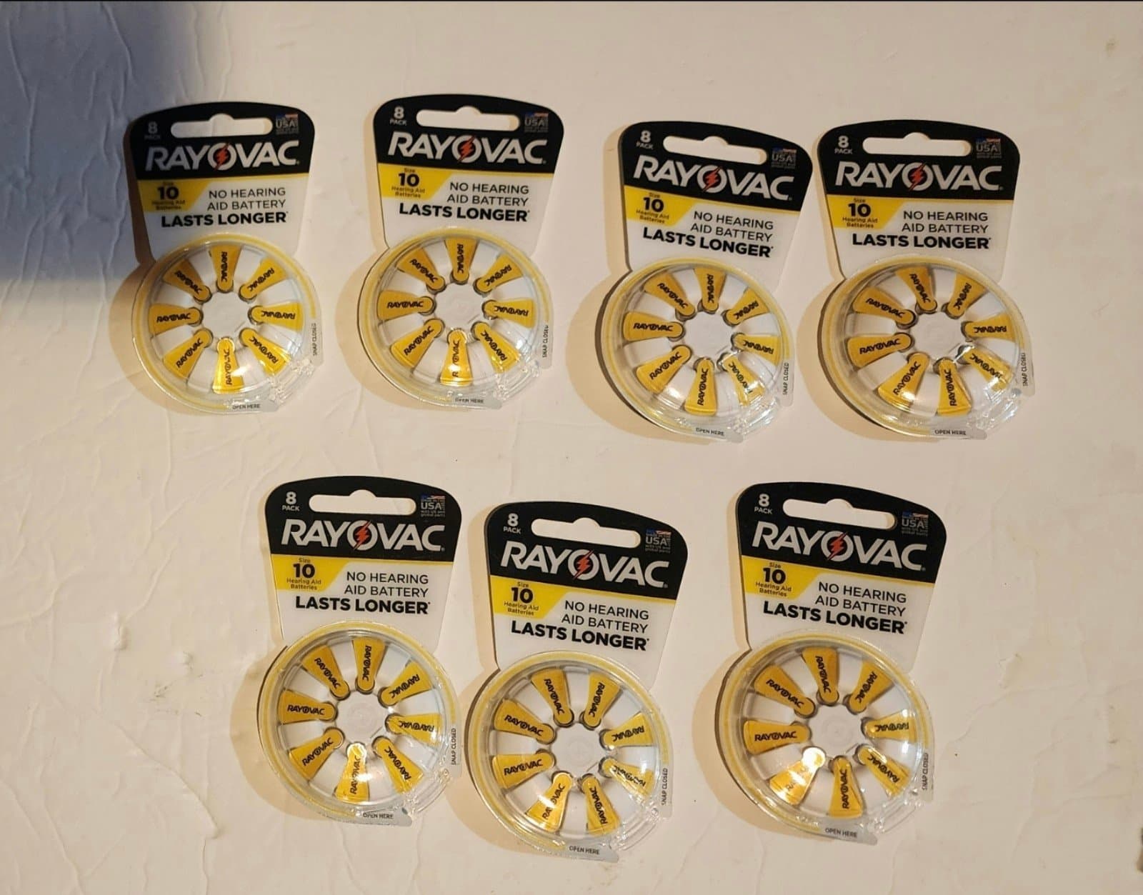 Rayovac Size 10 Hearing Aid Batteries 8 Per Pack 7 Packs - Image 1