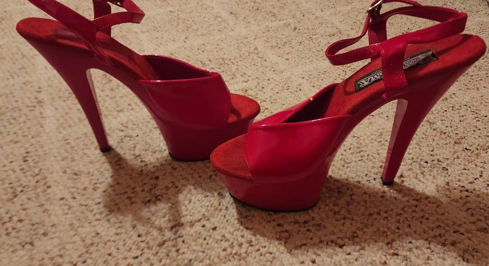 Women's Red Stilettos Sz 9 Funtasma - Thumbnail 3