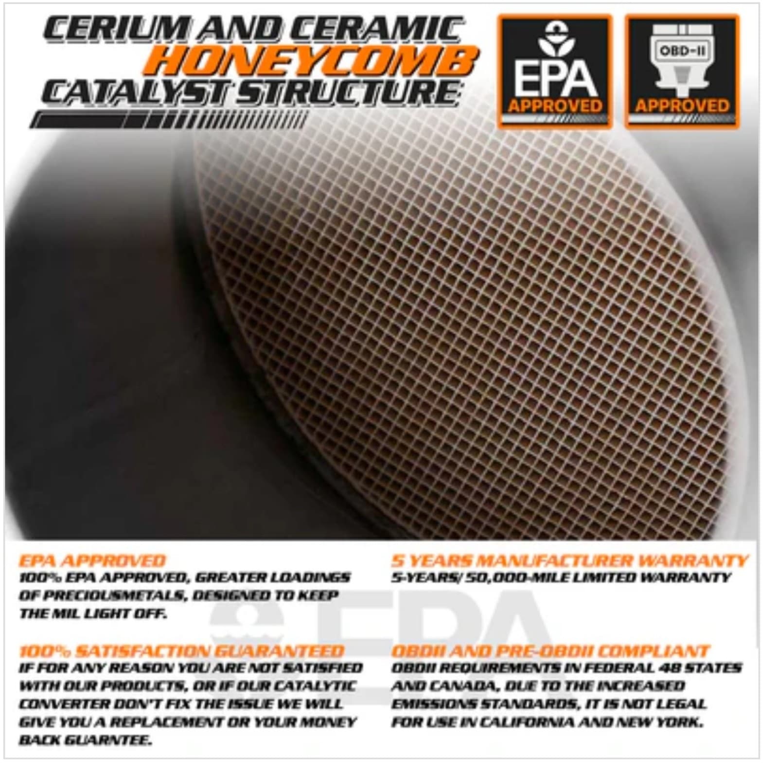 Catalytic Converter 07-17 Jeep Compass, 07-08 Dodge Caliber 2.4L 4WD - Thumbnail 11