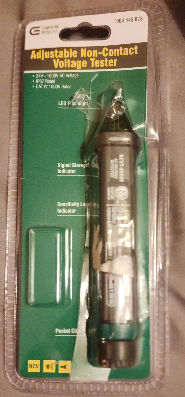 Commercial Electric AC Voltage Detector + Adjustable Sensitive 1004445073 - Thumbnail 3