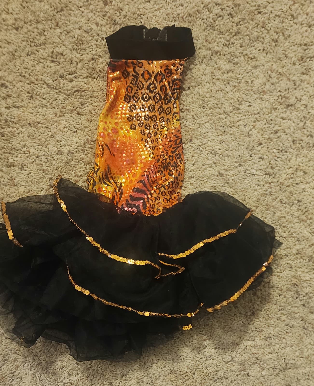 Girls Cat Themed Dance Recidal Costume Sz XS - Thumbnail 5