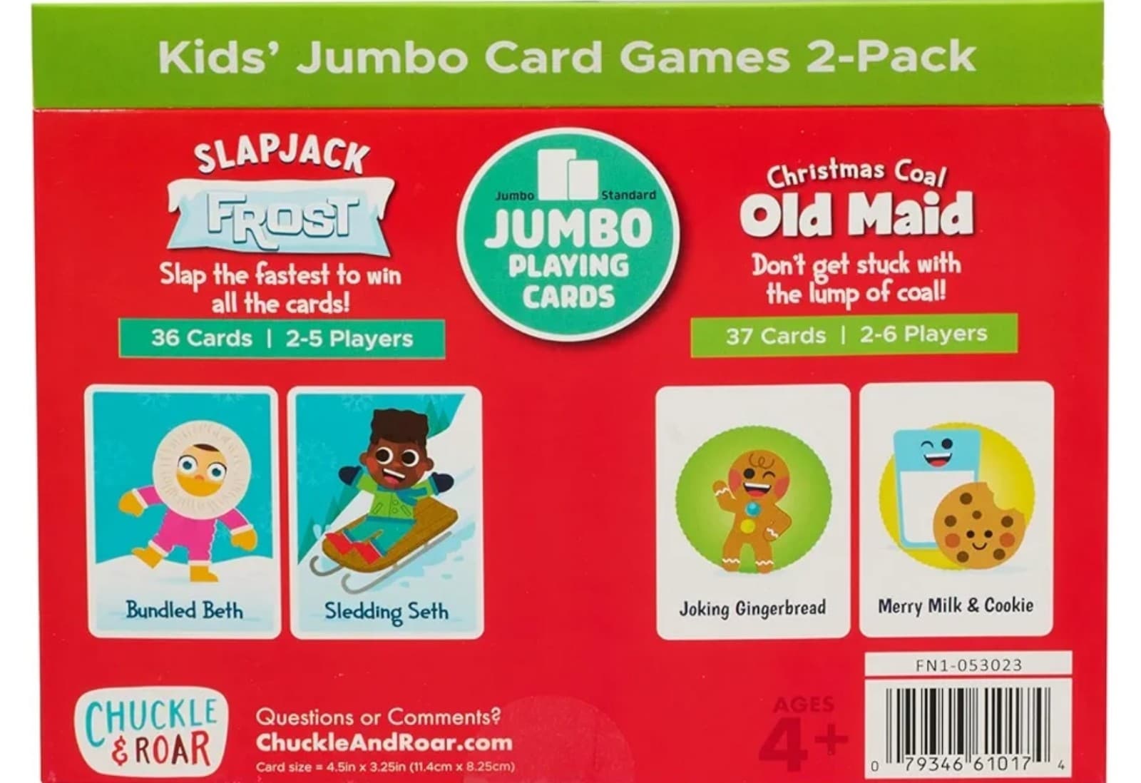 Slap Jack Frost & Christmas Coal Old Maid - 2 Game Pack - Thumbnail 3