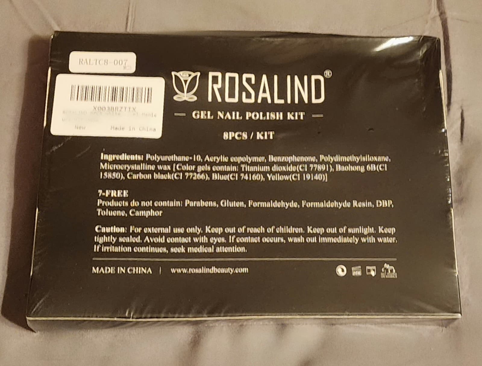 ROSALIND 8 Pc. Gel Nail Polish Set, Neutrals - Thumbnail 2