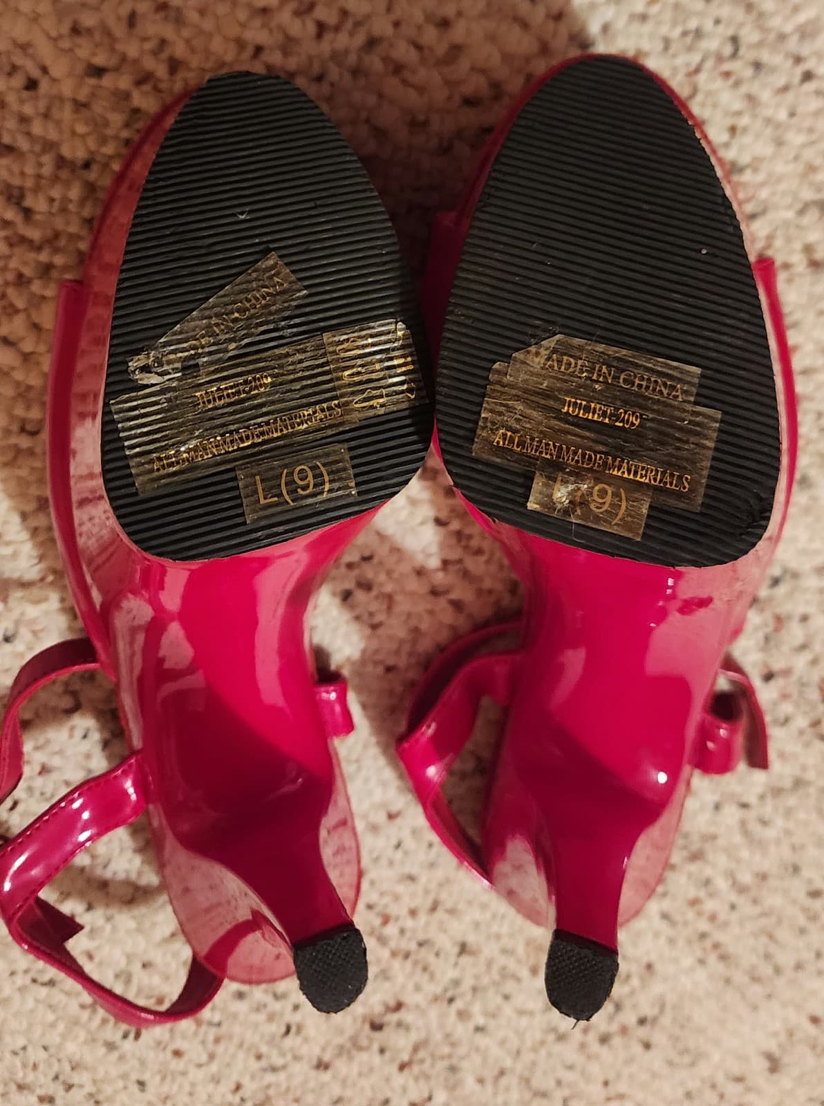 Women's Red Stilettos Sz 9 Funtasma - Thumbnail 4