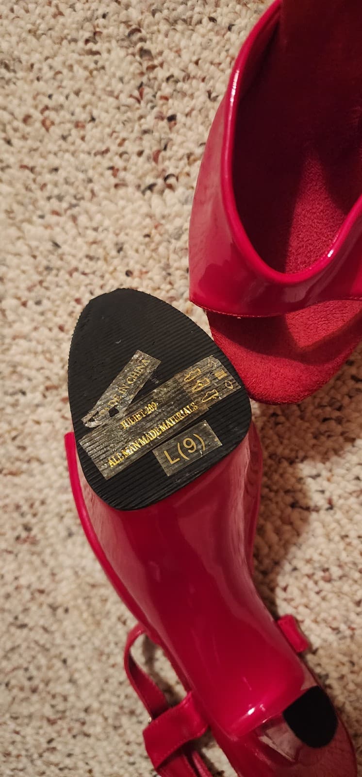 Women's Red Stilettos Sz 9 Funtasma - Thumbnail 2