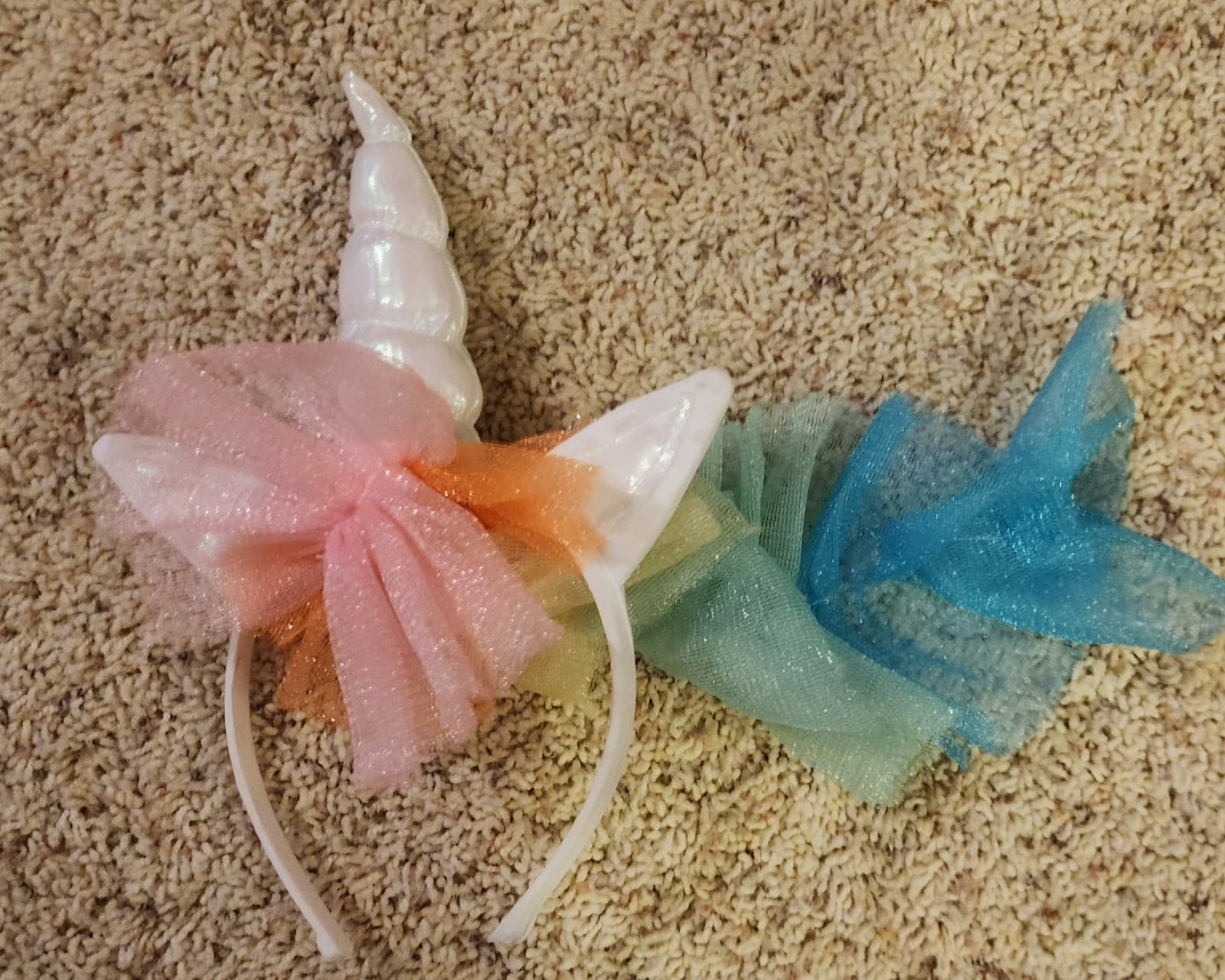 Rainbow Unicorn Tutu Dress Costume sz Medium - Thumbnail 10