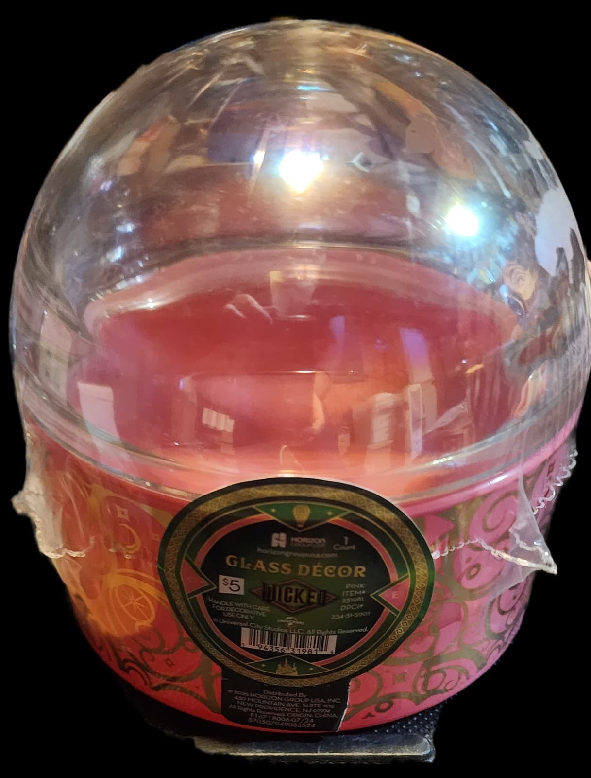 Wicked Glinda Pink Trinket Dish Glass Dome Top - Thumbnail 3