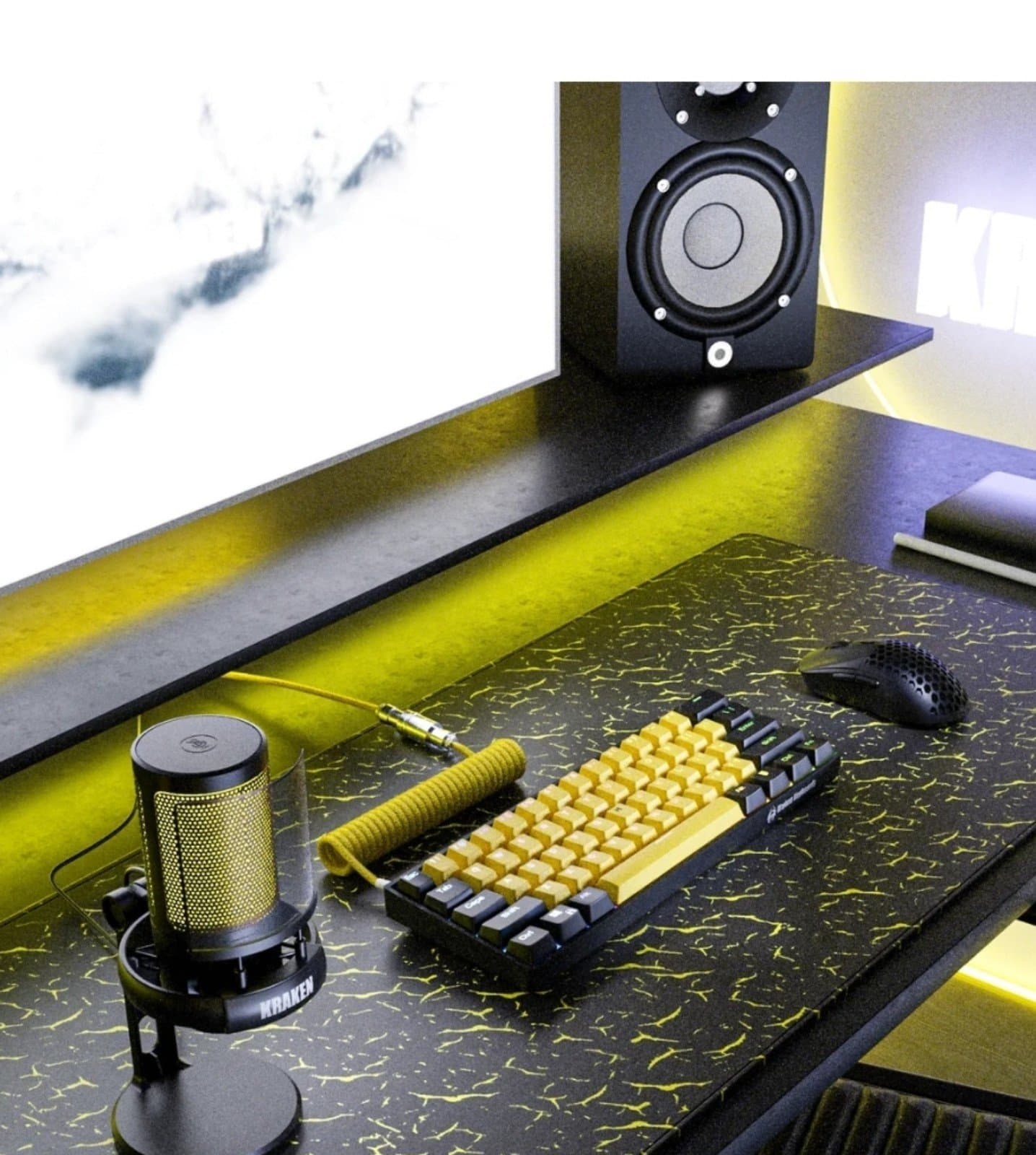 Kraken Coiled Keyboard Cable - Thumbnail 2