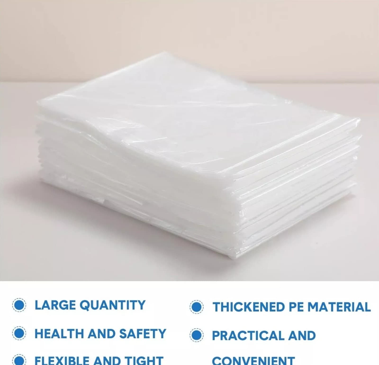 Sauna Bag Plastic Body Wrap Disposable Blanket Liners 87 x 47 100 ct - Thumbnail 4