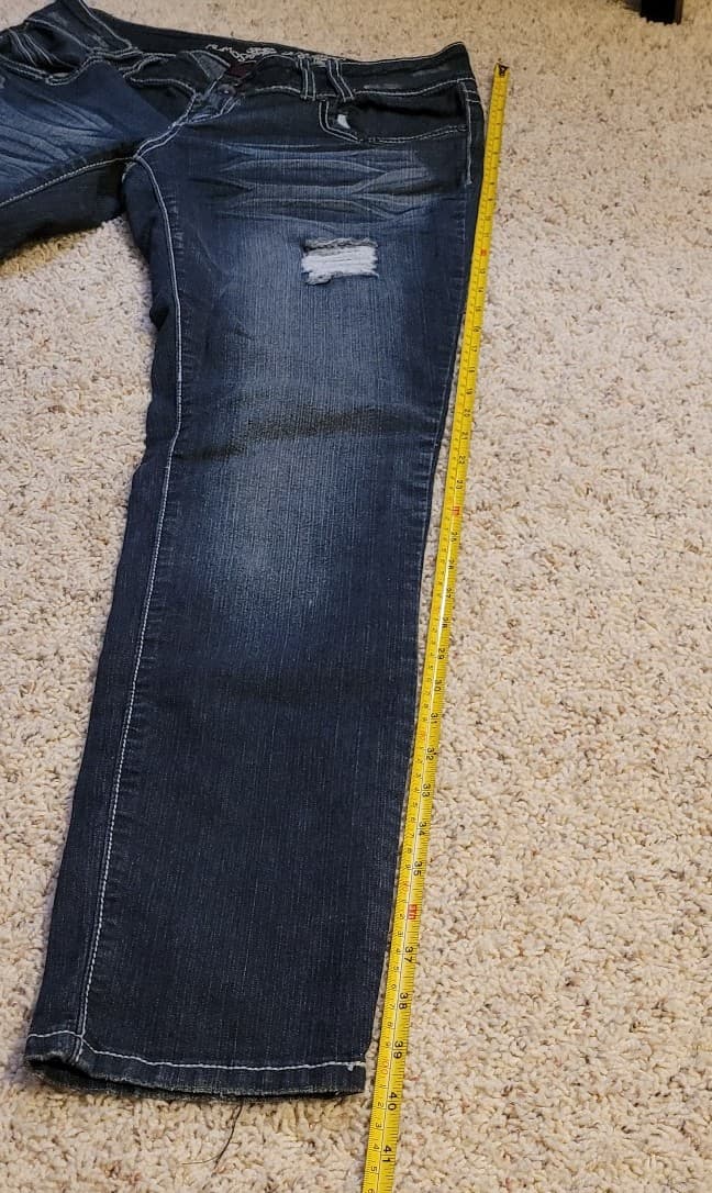 Jeans straight Leg Sz 11 Almost Famous - Thumbnail 5