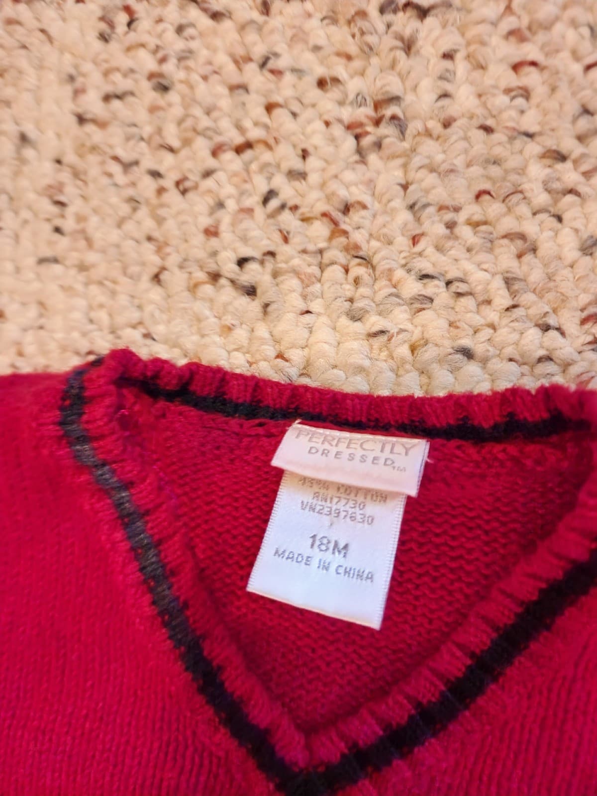 Christmas Sweater Vest 18mos - Thumbnail 2