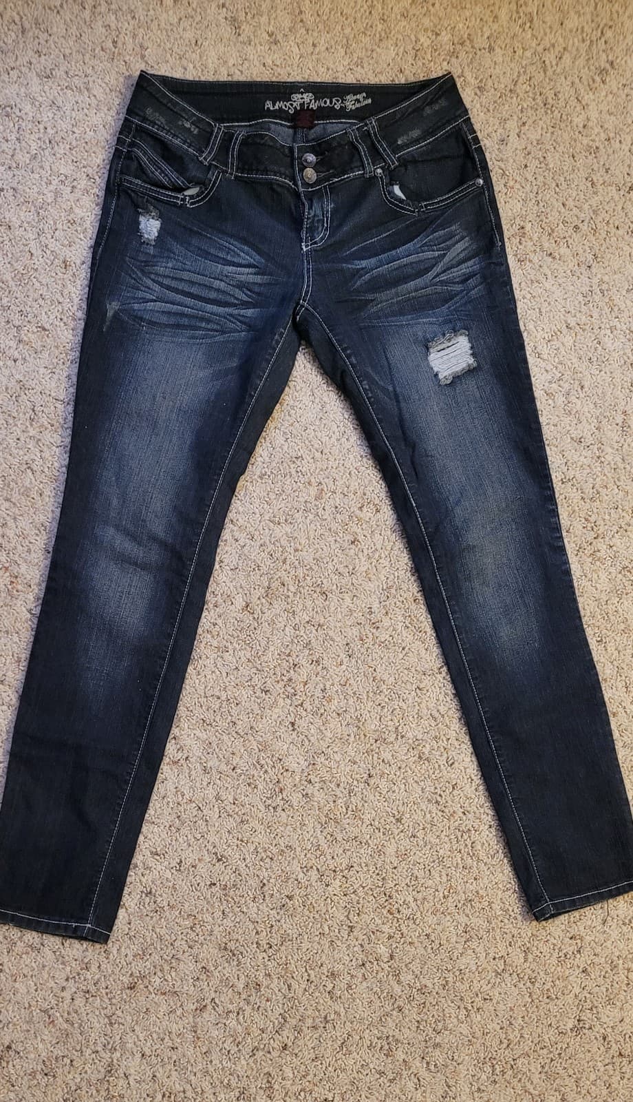 Jeans straight Leg Sz 11 Almost Famous - Thumbnail 3