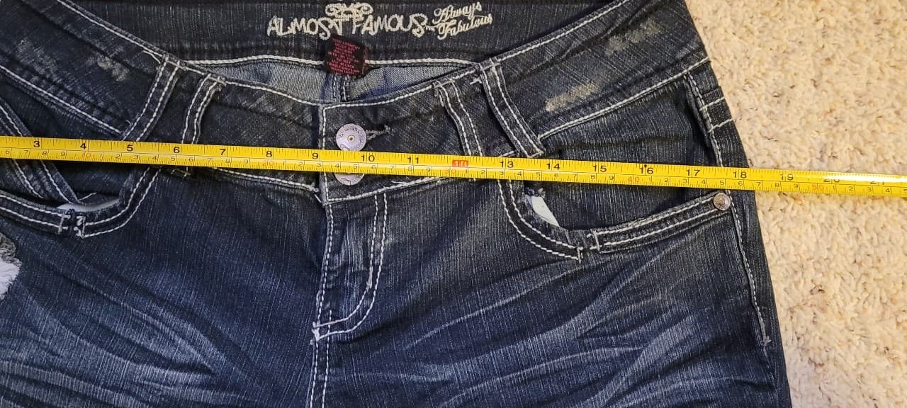 Jeans straight Leg Sz 11 Almost Famous - Thumbnail 8
