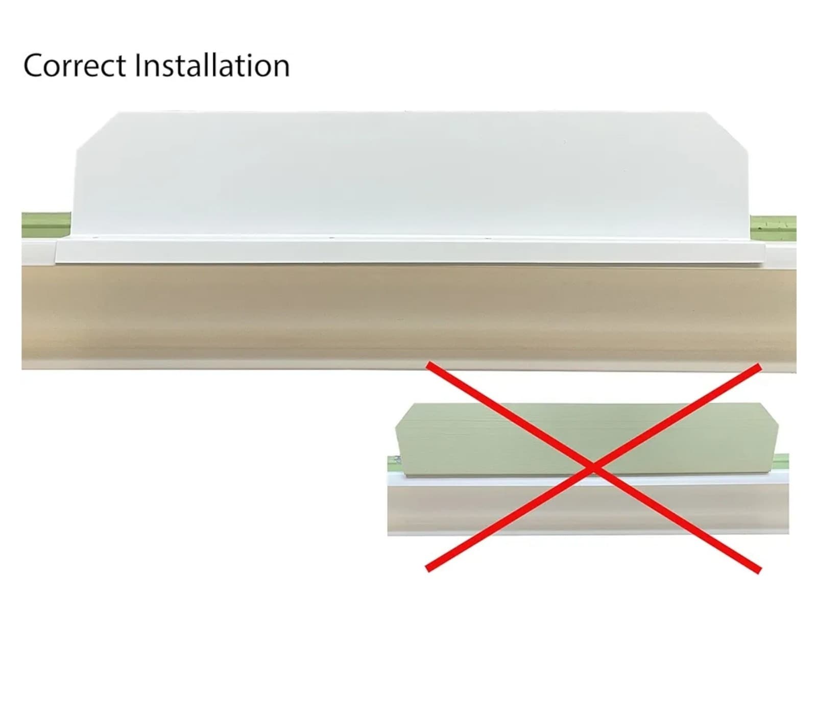 Gutter Valley Splash Guard - Straight Musket Brown 3 CT - Thumbnail 4