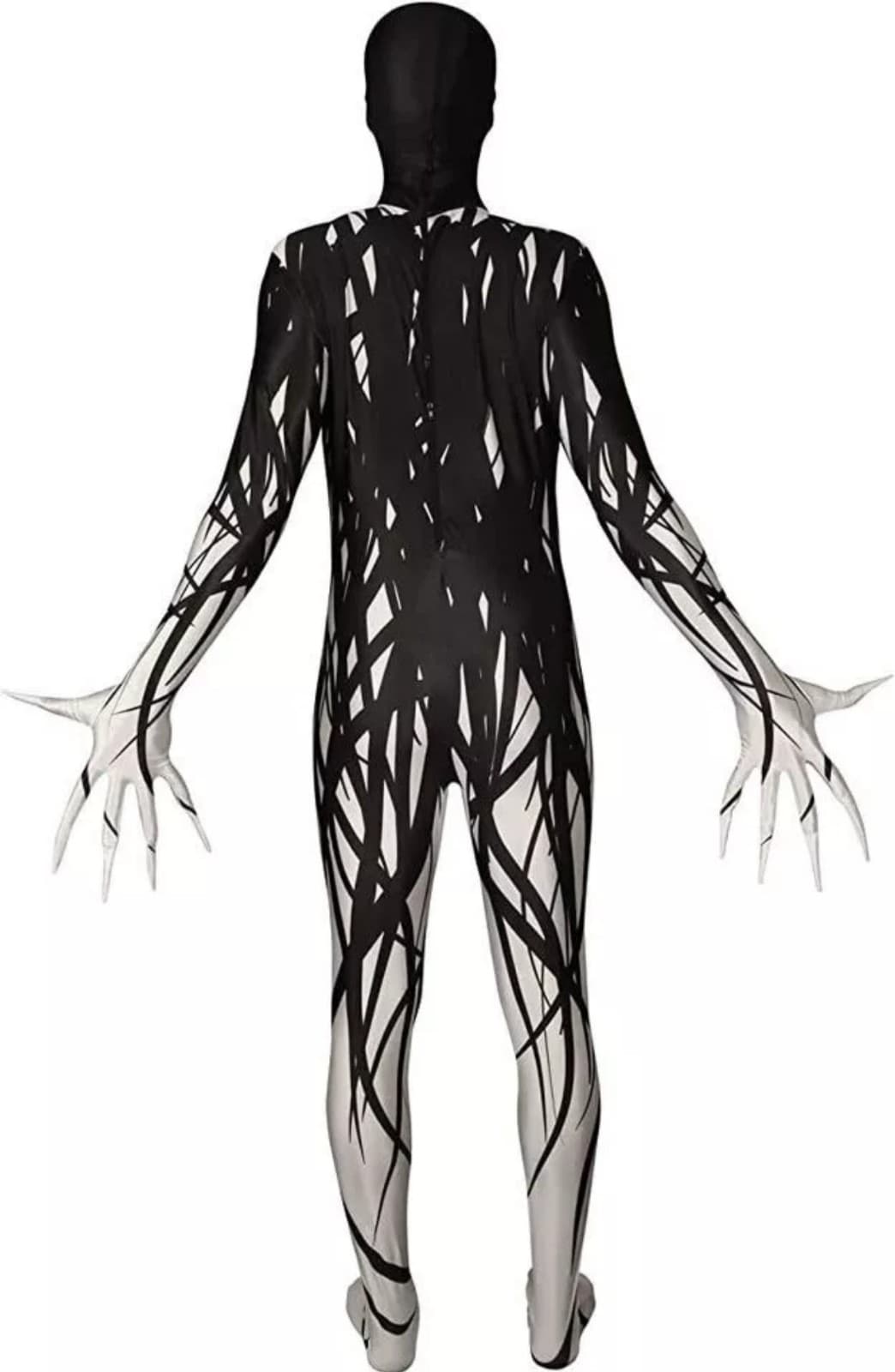 Adult Zalgo Morphsuit Mens Creepypasta Halloween Urban Legend Costume sz M - Thumbnail 3