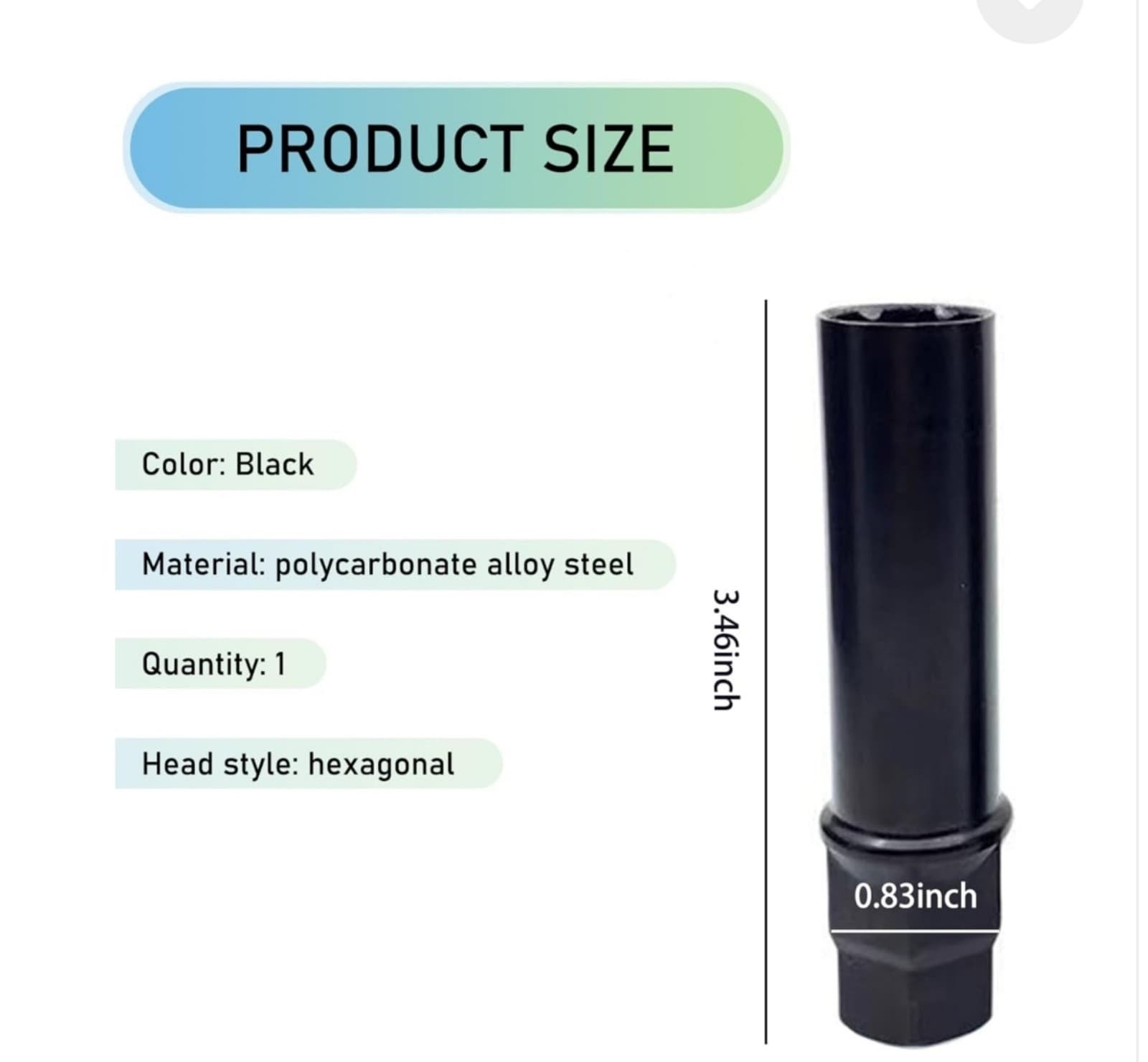 Car Lug Nut Key, Drive Tuner Replacement, Wheel Lock Removal Tool Kit, Socket Ke - Thumbnail 2