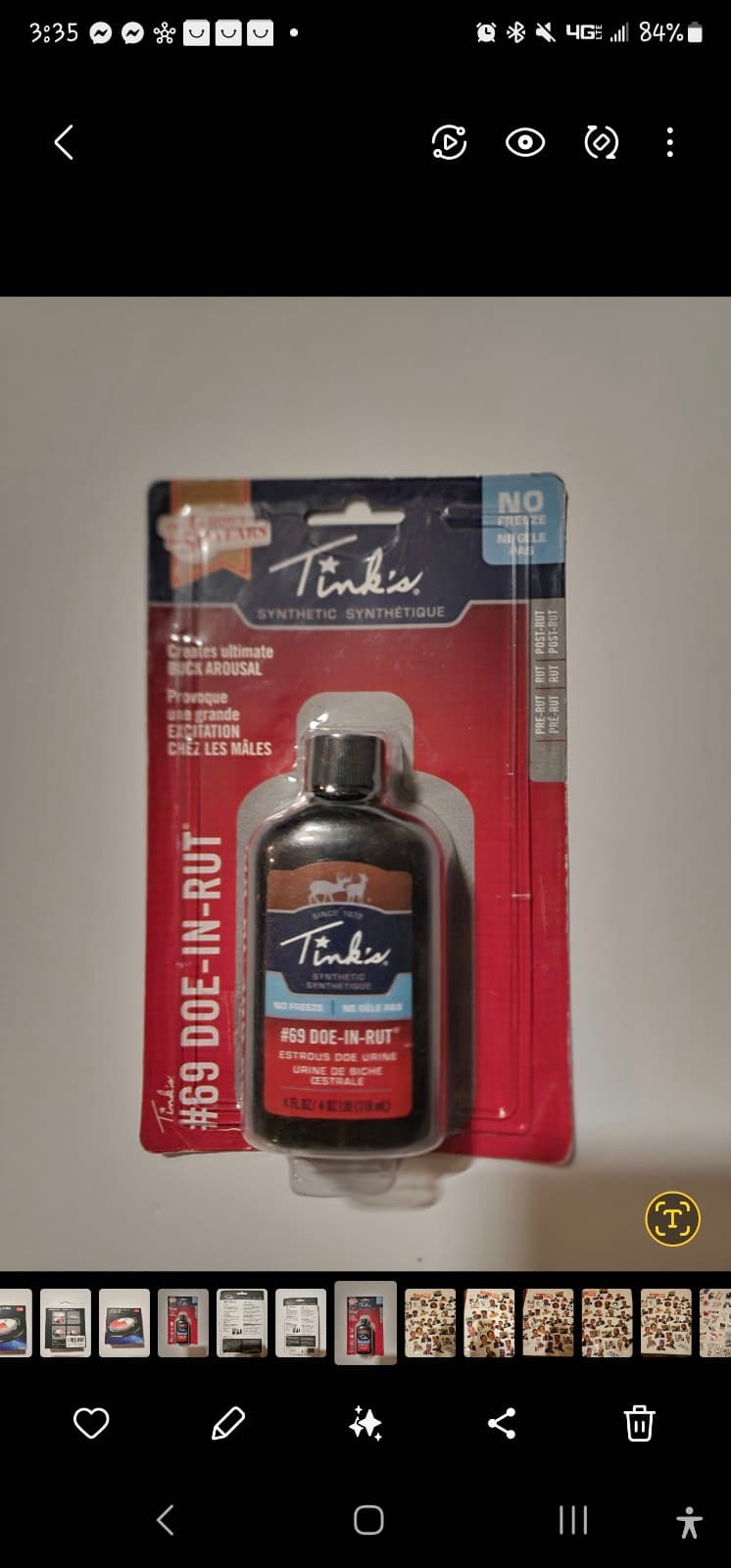 Doe-in-Rut Deer Attractant Liquid Estrous Doe Urine Scent for Hunting - Image 1