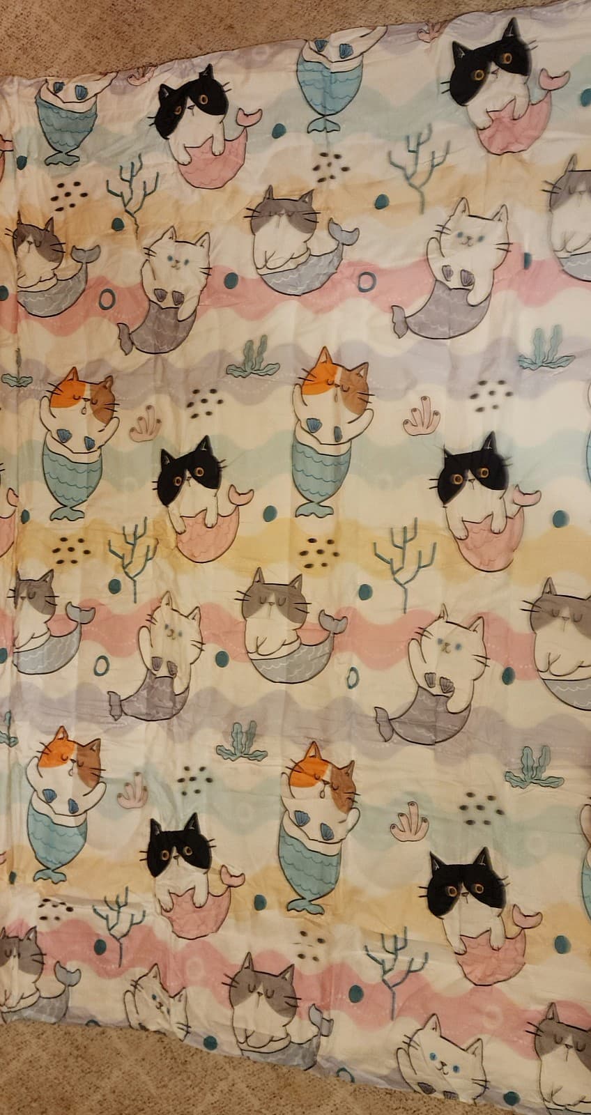Kawaii Cat Comforter Set Twin Size,Kawaii Cute Cartoon Bedding for Kids - Thumbnail 6