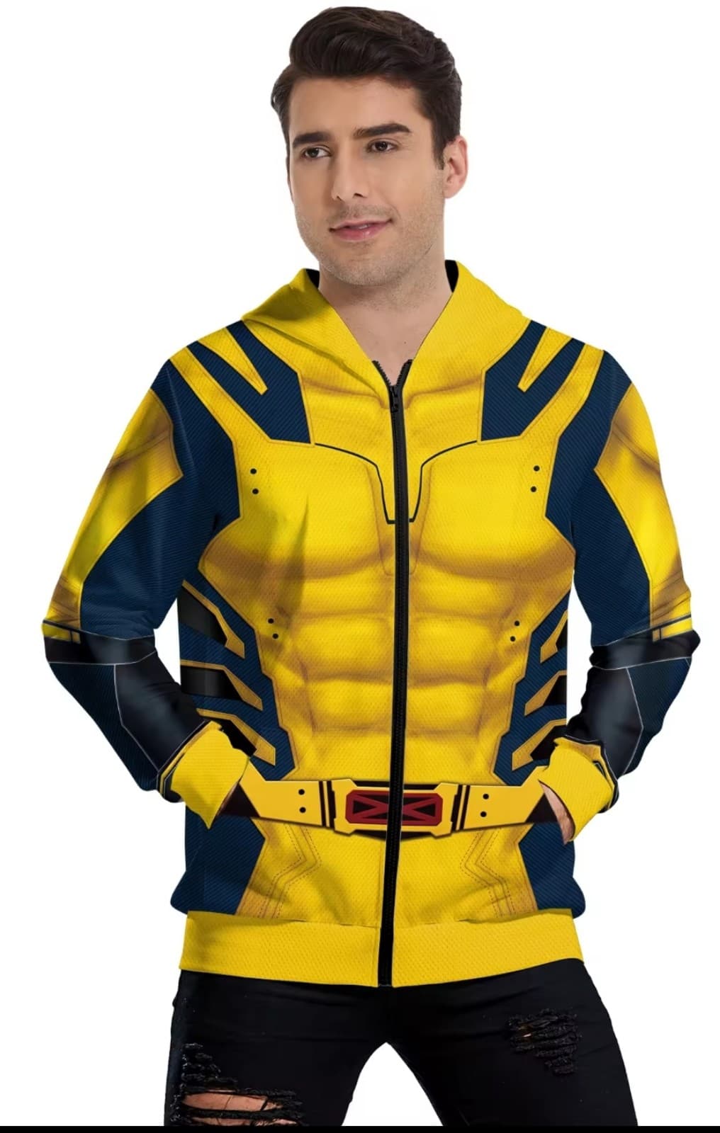 Deadpool 3 Wolverine Movie Zip-up Sweatshirt size XL - Thumbnail 3