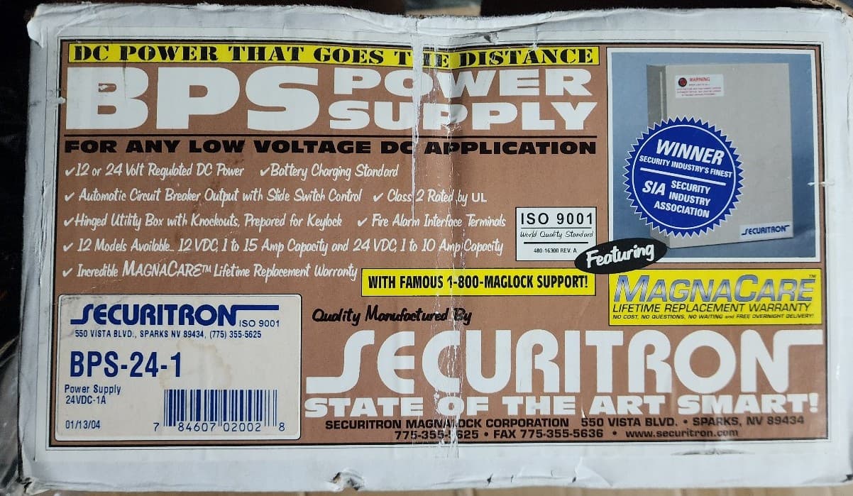 Dual Voltage Boxed Power Supply - BPS-12/24-1 - Thumbnail 4