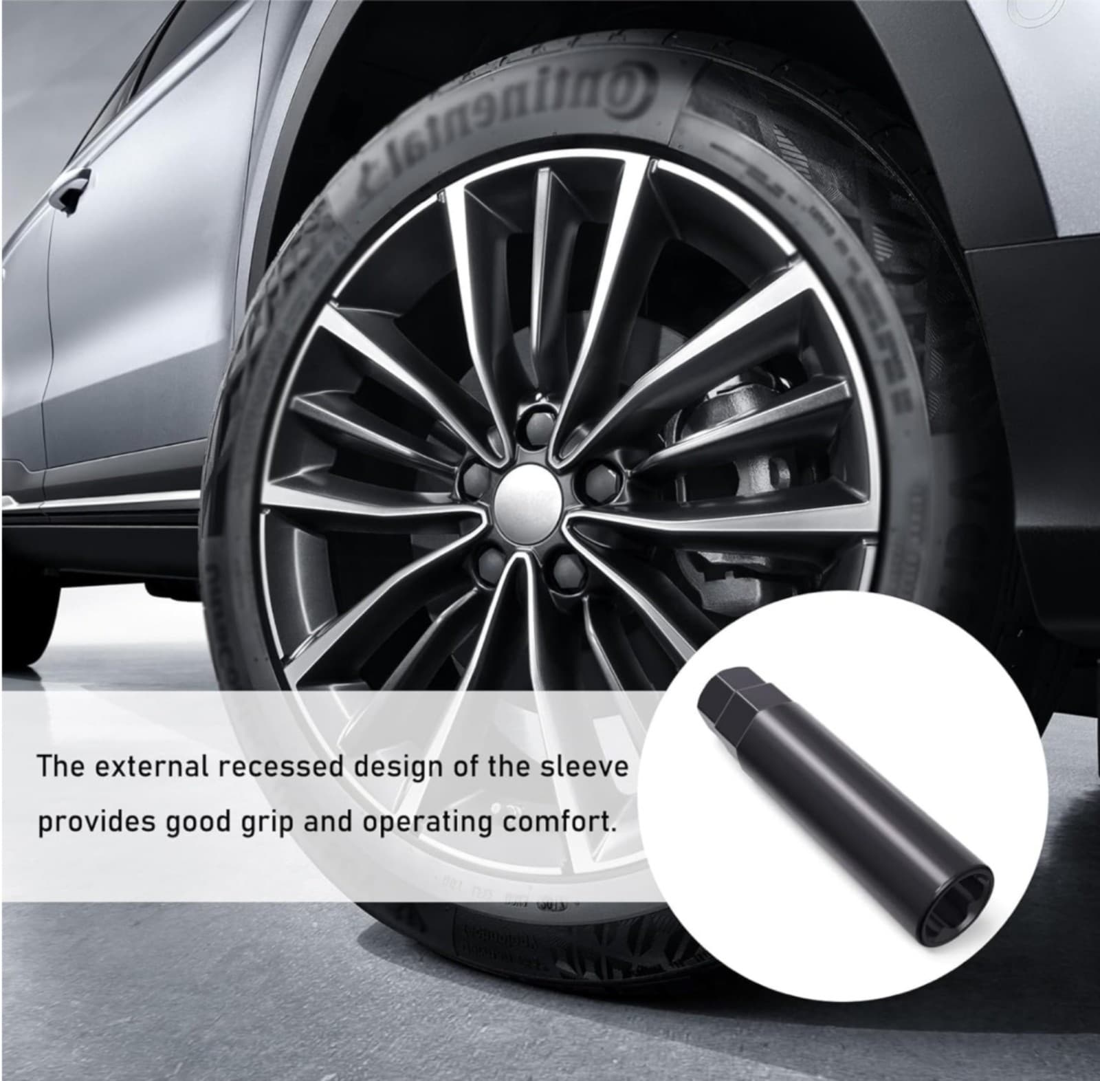 Car Lug Nut Key, Drive Tuner Replacement, Wheel Lock Removal Tool Kit, Socket Ke - Thumbnail 6