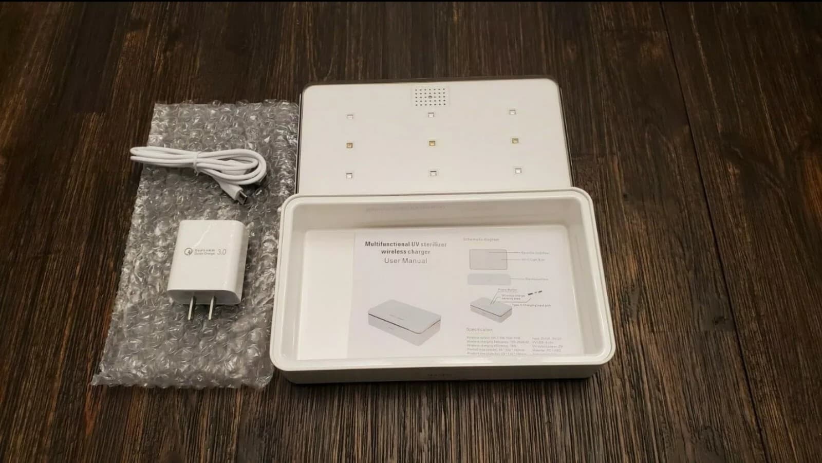 UV multifunctional sterilizer wireless charger - Thumbnail 3