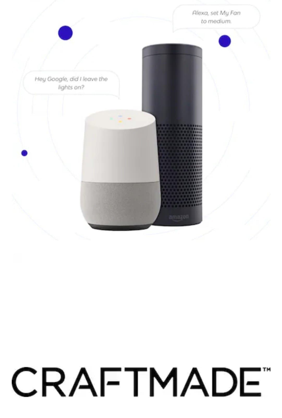 Craftmade Taylor 24-in White/Polished Nickel with Clear Acrylic Blades Integrate - Thumbnail 11