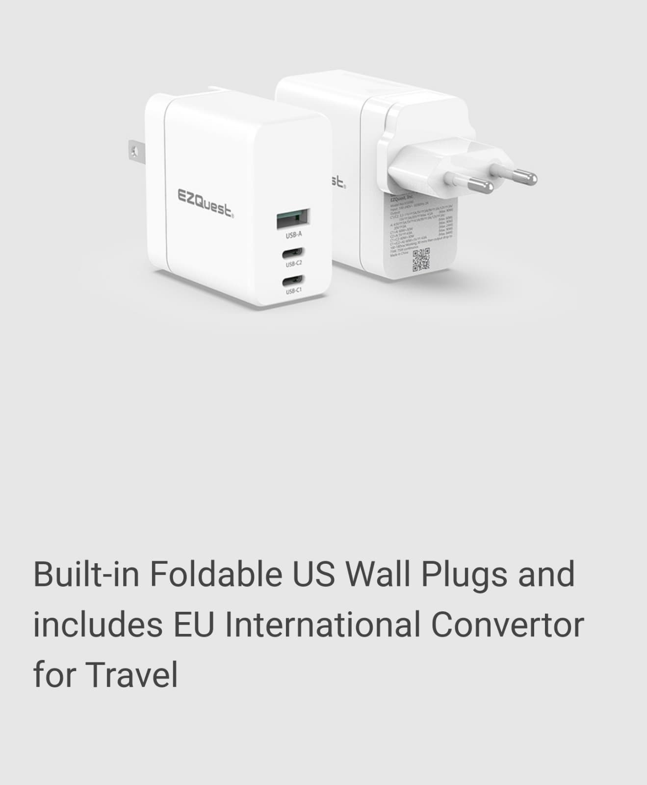 UltimatePower 90W GaN USB-C PD Wall Charger Travel Plug - Thumbnail 7