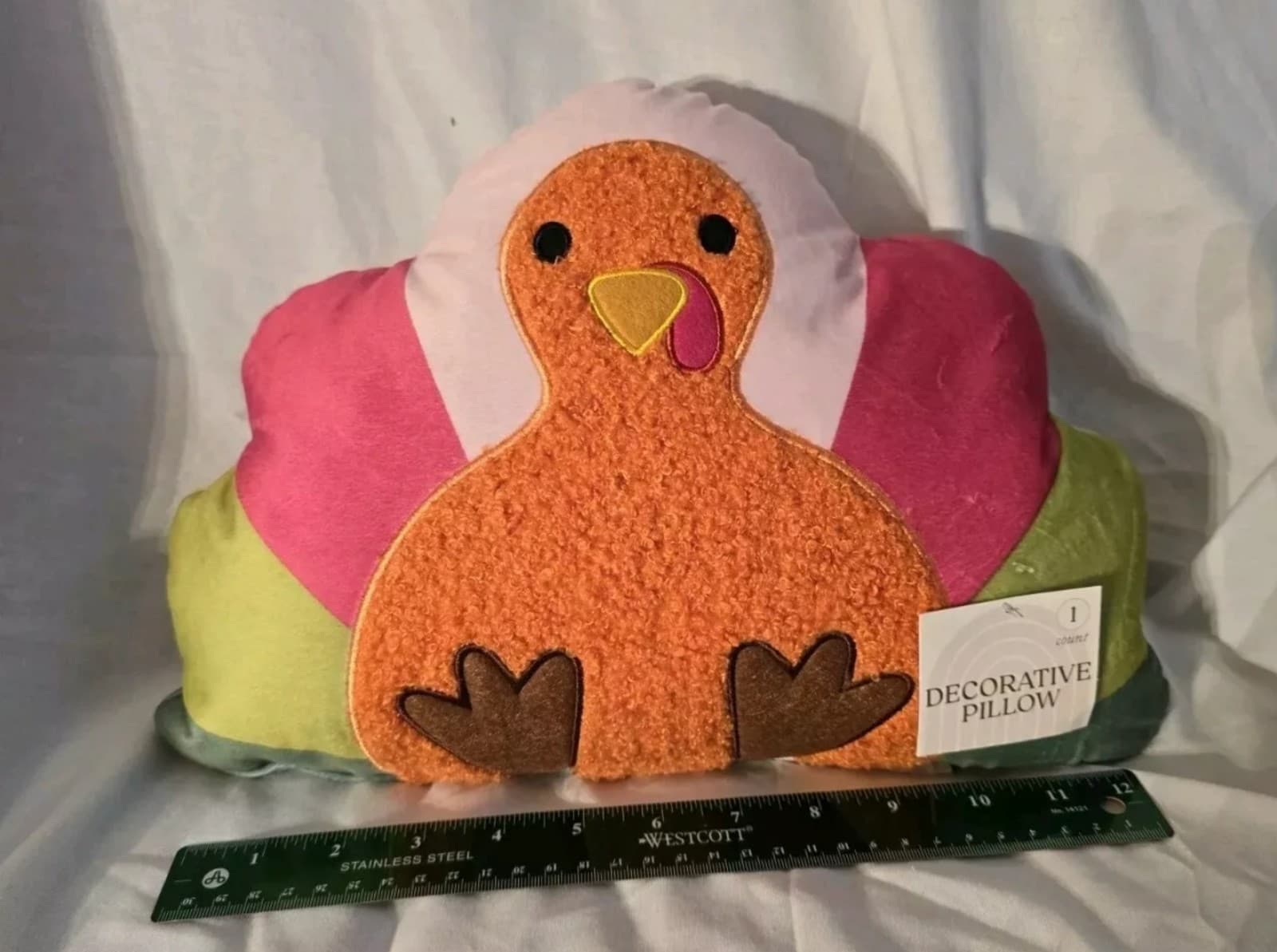 Thanksgiving Turkey Pillow Plush Colorful Bird Holiday Decor Target - Thumbnail 2