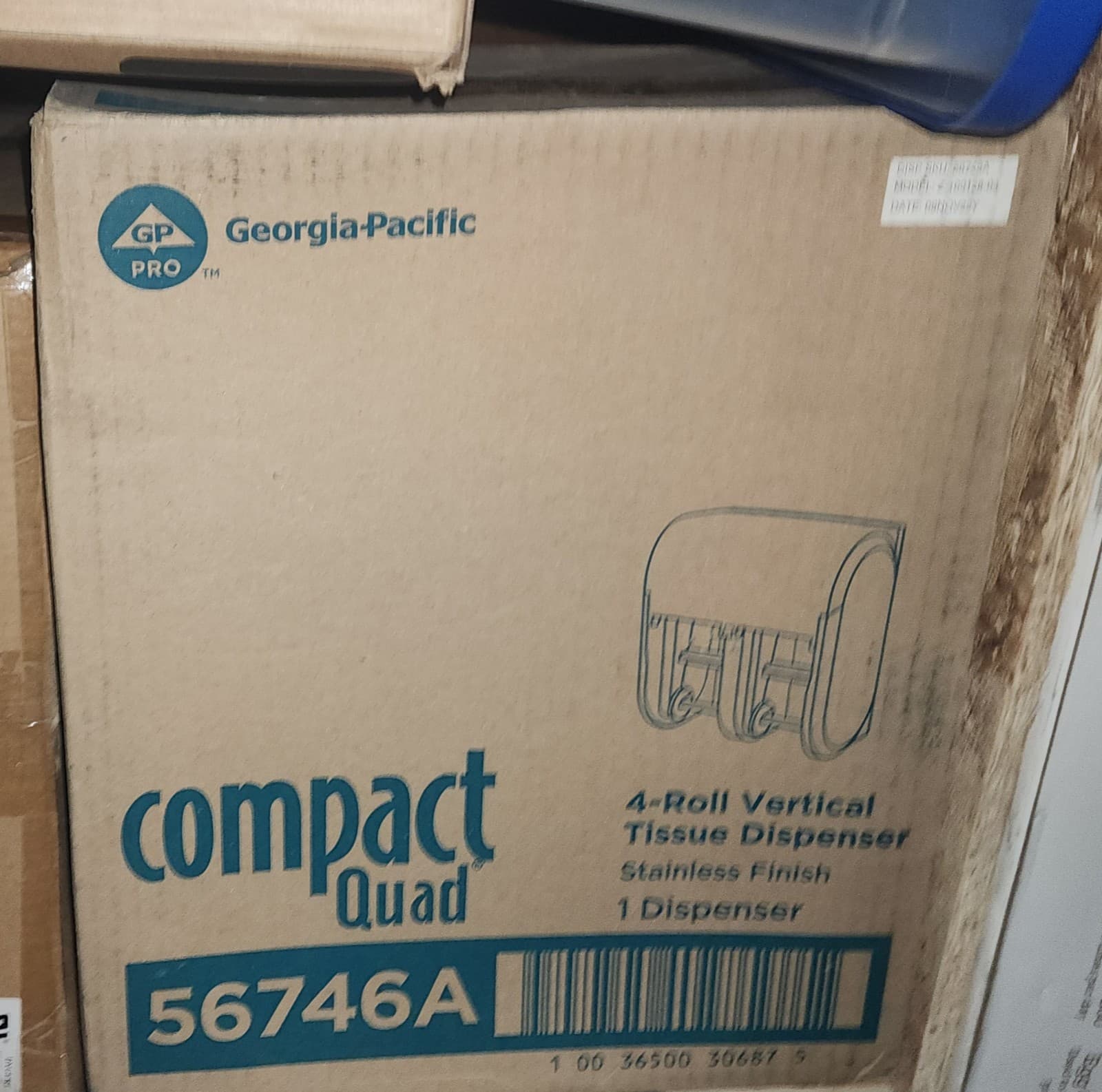 Compact Quad 4-Roll Vertical Toilet Paper Dispenser - Thumbnail 3