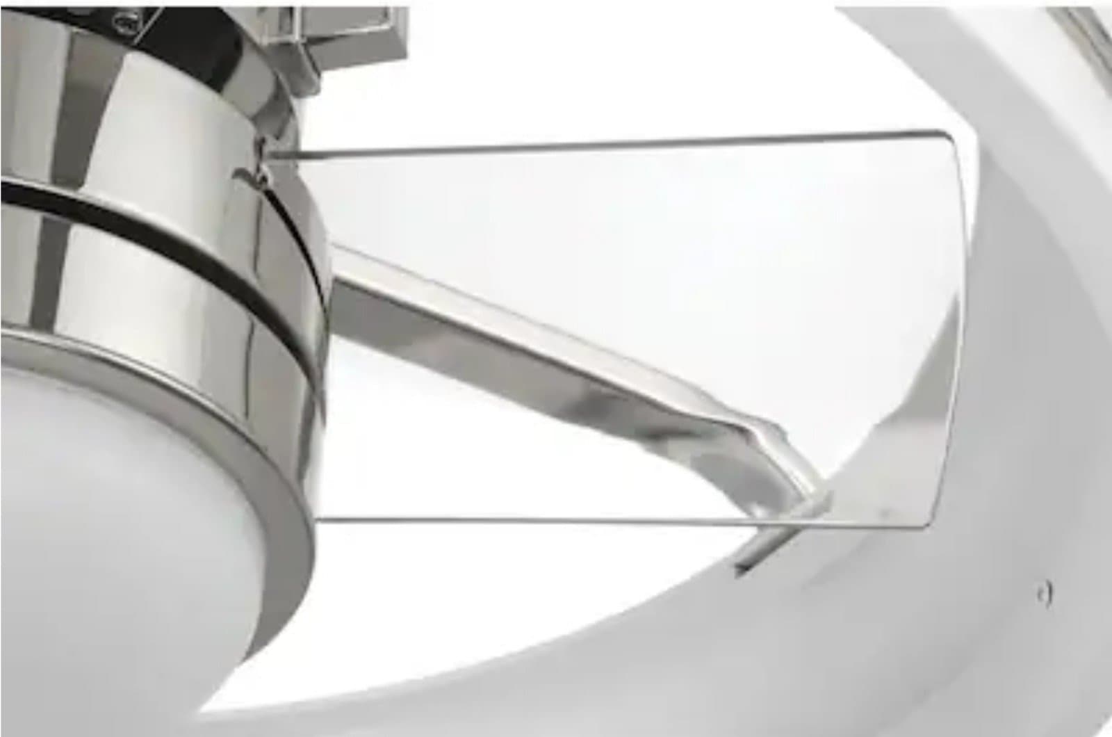 Craftmade Taylor 24-in White/Polished Nickel with Clear Acrylic Blades Integrate - Thumbnail 8