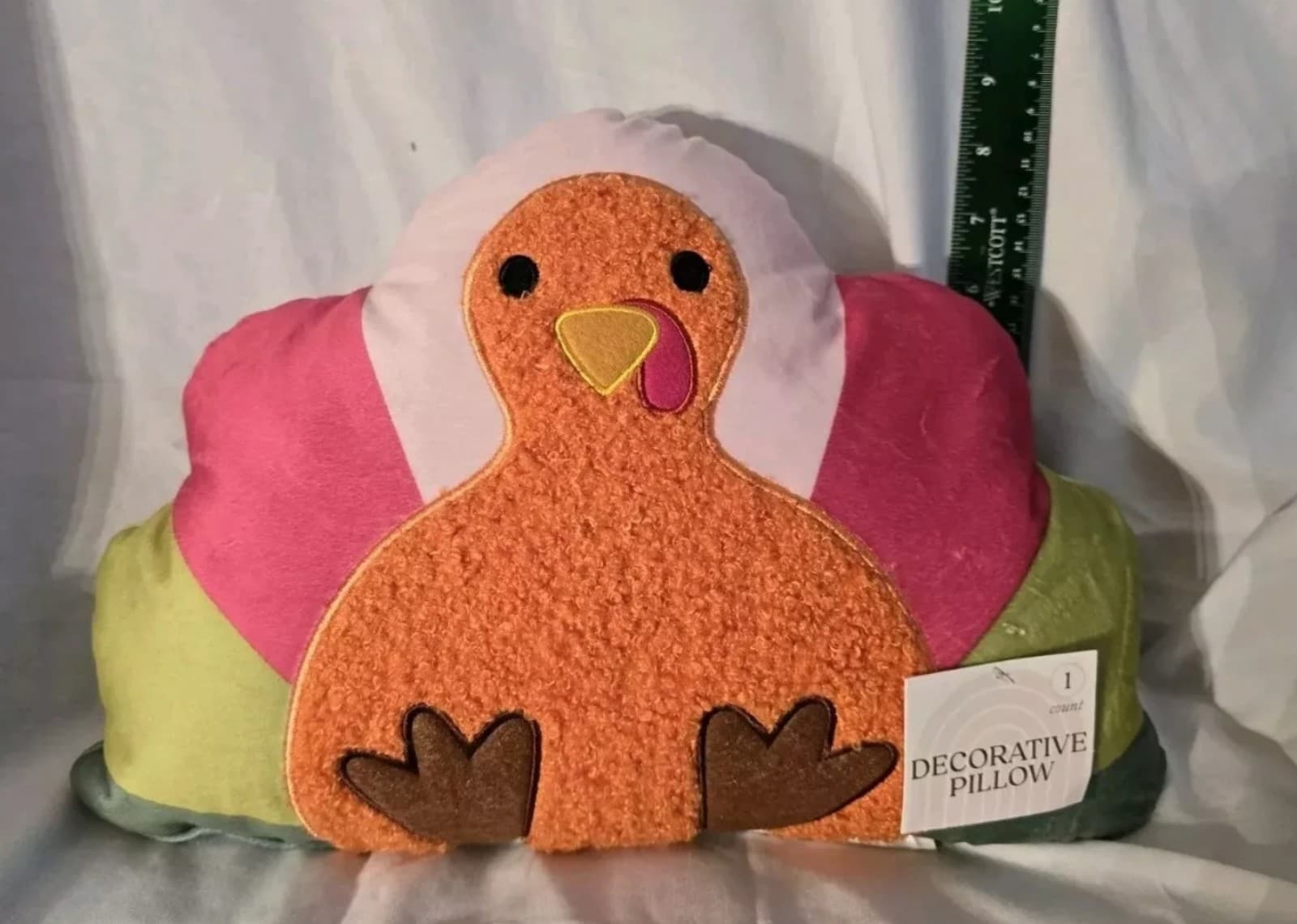 Thanksgiving Turkey Pillow Plush Colorful Bird Holiday Decor Target - Image 1