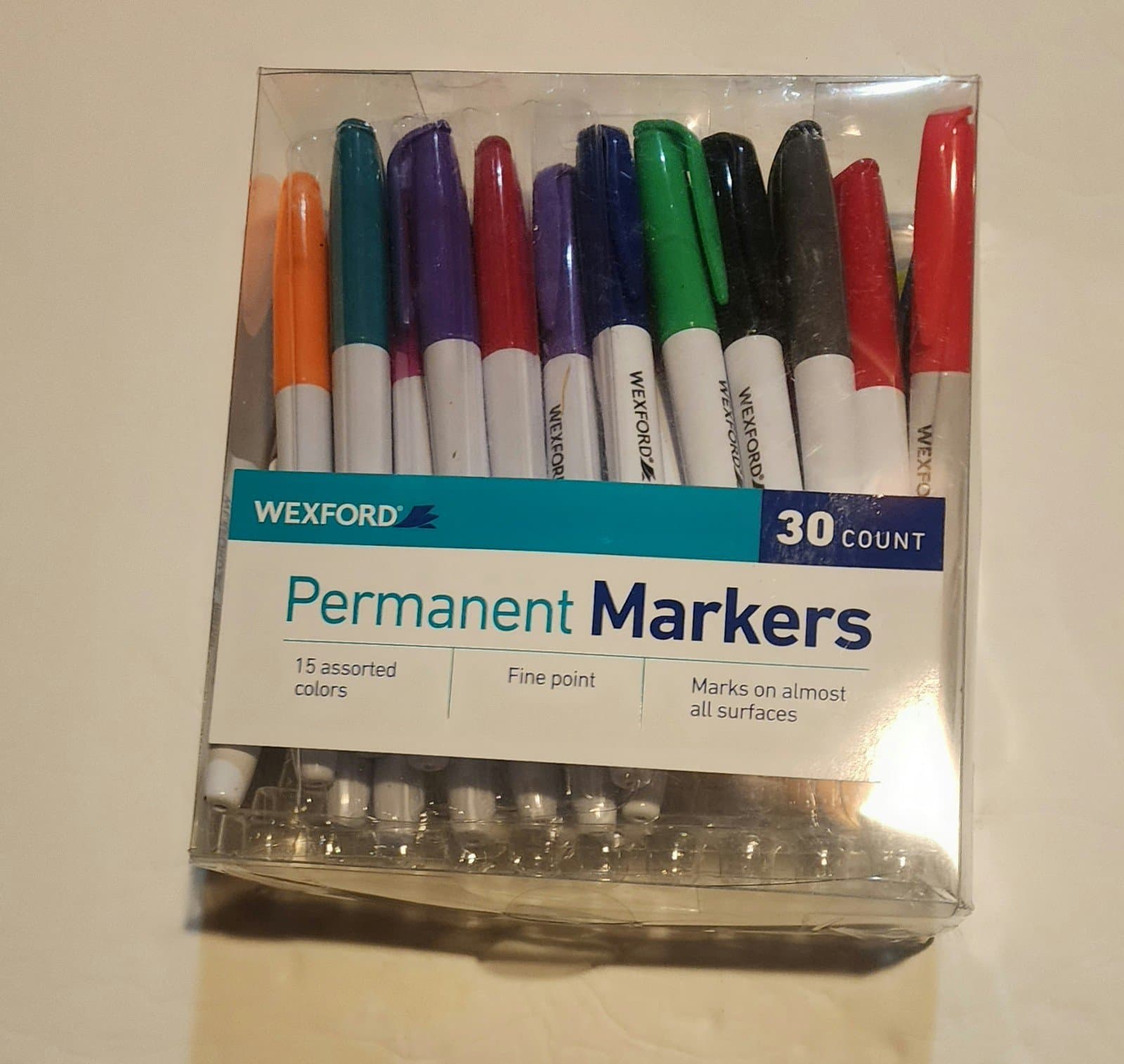 Wexford Fine Point Permanent Markers Assorted 30 pack - Image 1