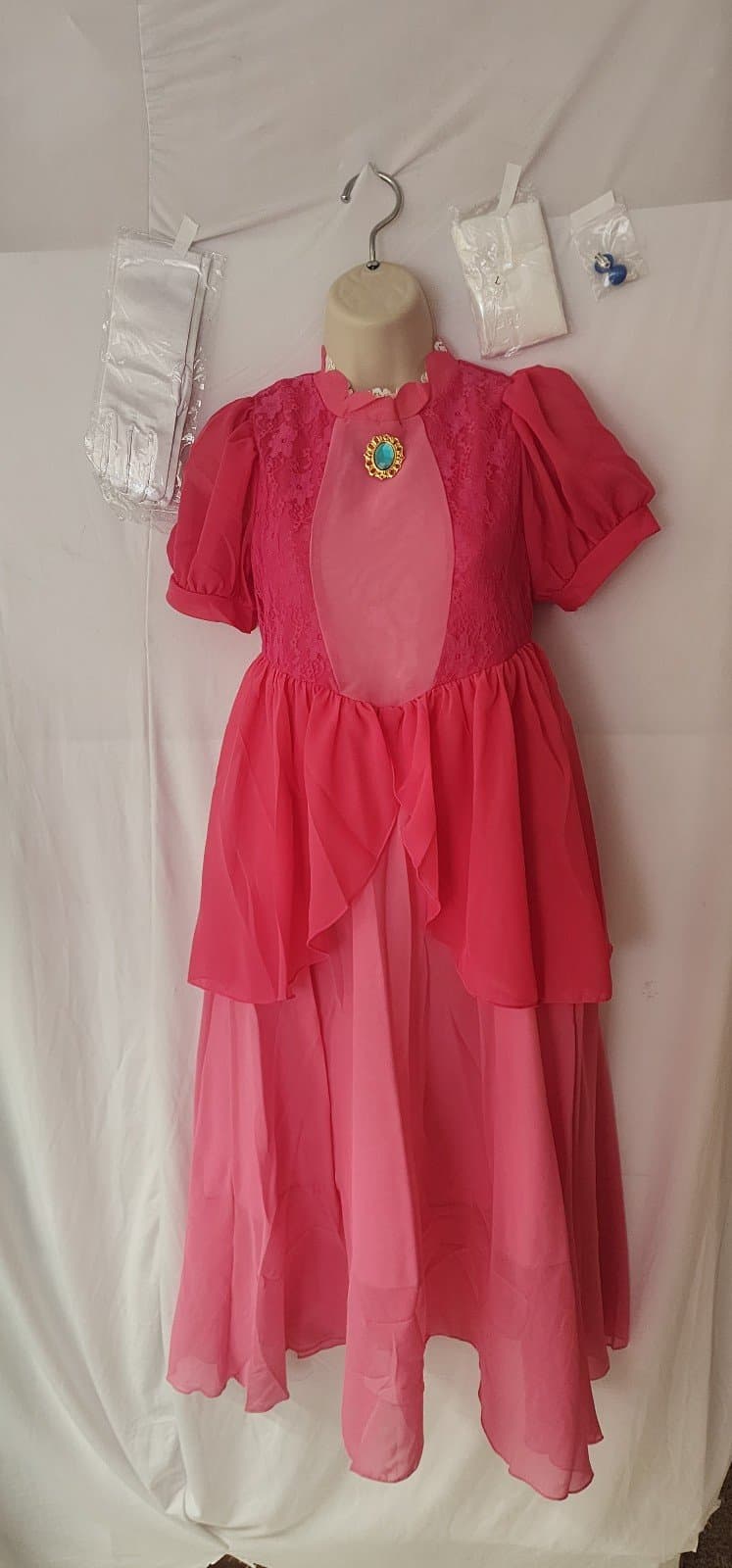Princess Peach 6 pc Costume sz Large - Thumbnail 5