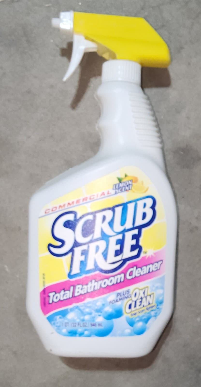 Scrub Free Bathroom Cleaner with Oxi Clean, Lemon Scent, 32 oz 2ct - Image 1