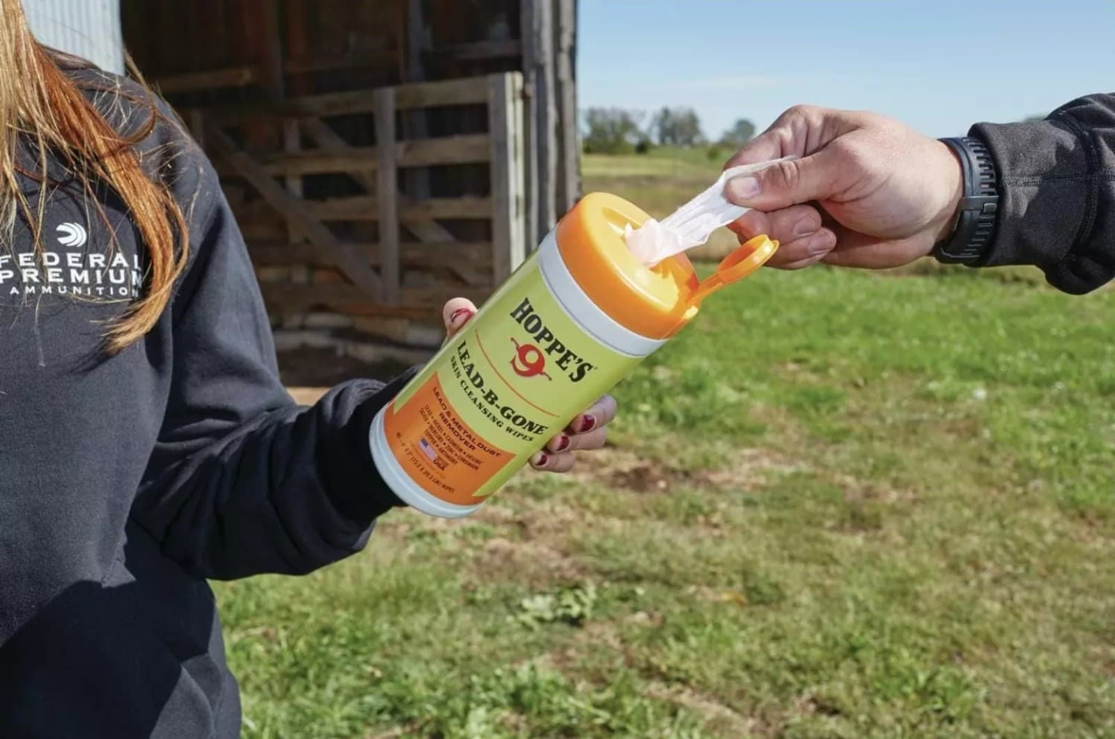 Hoppe's Lead-B-Gone Skin Cleansing Wipes Package of 40 - Thumbnail 3