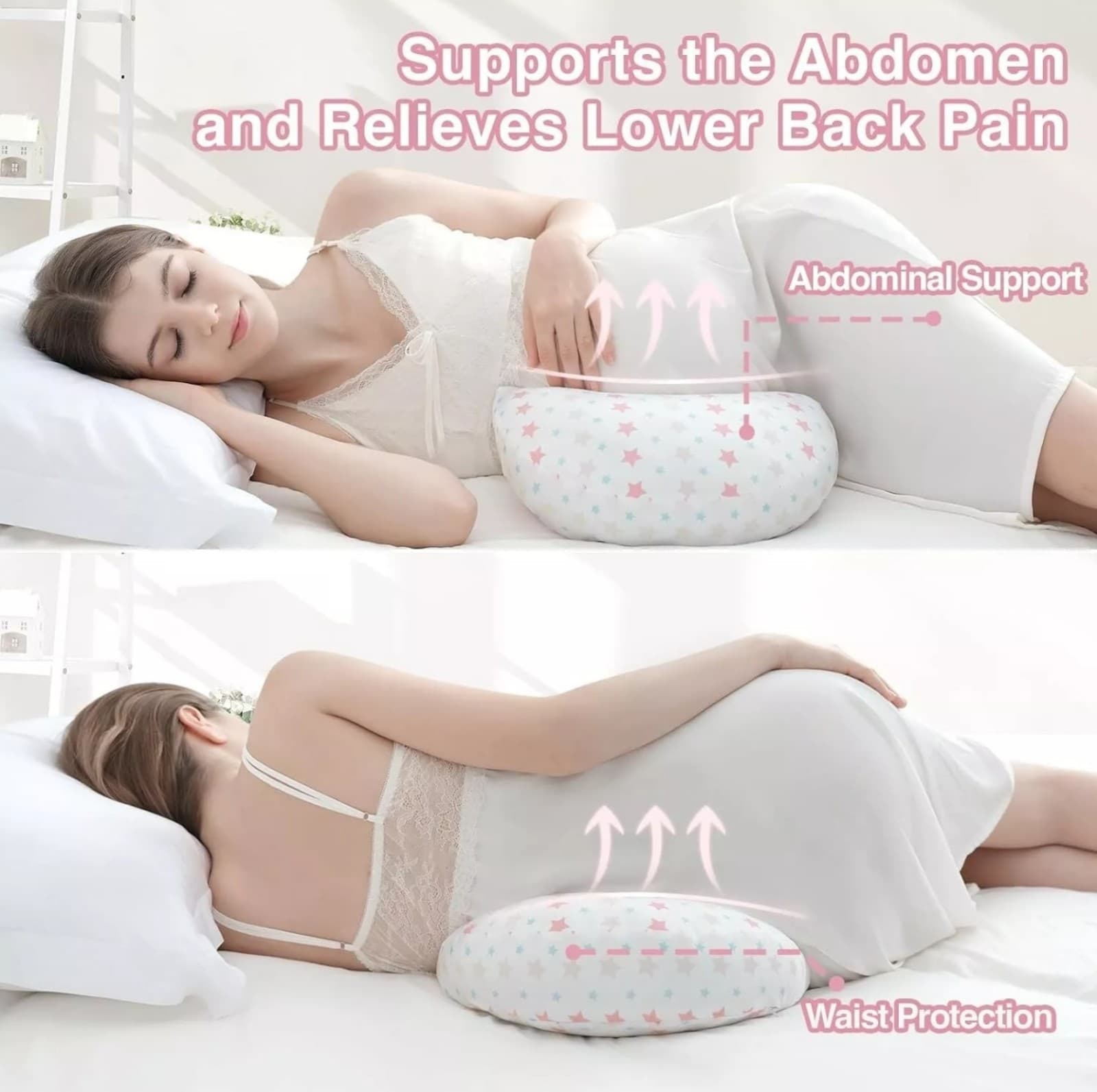 Pregnancy Pillows for Sleeping, Support for Back, Legs, Hips - Thumbnail 2