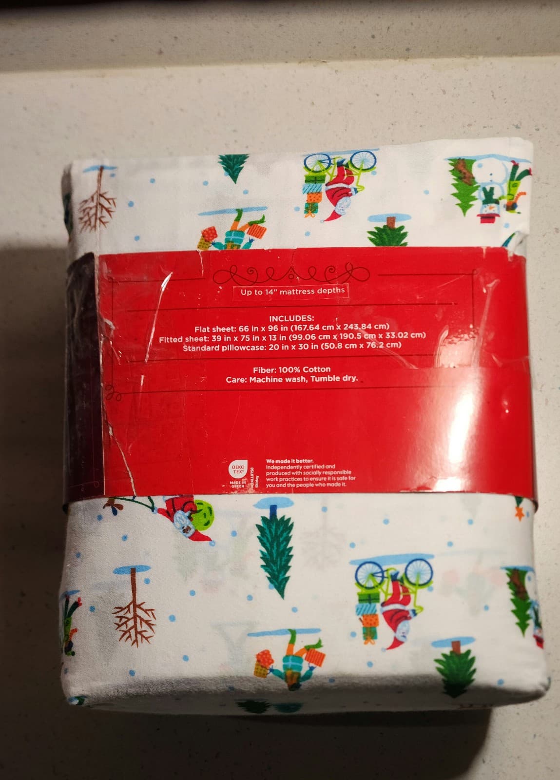 Twin Sized Christmas Sheet Set - Thumbnail 3