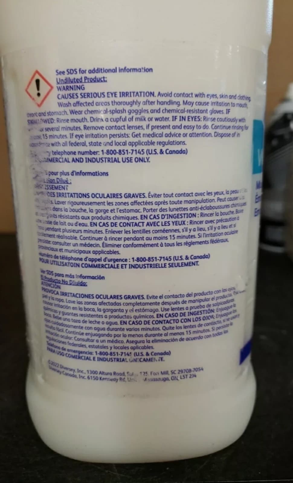 Diversey Wiwax Cleaning and Maintenance Solution Liquid 1 Gal 94512767ea - Thumbnail 7