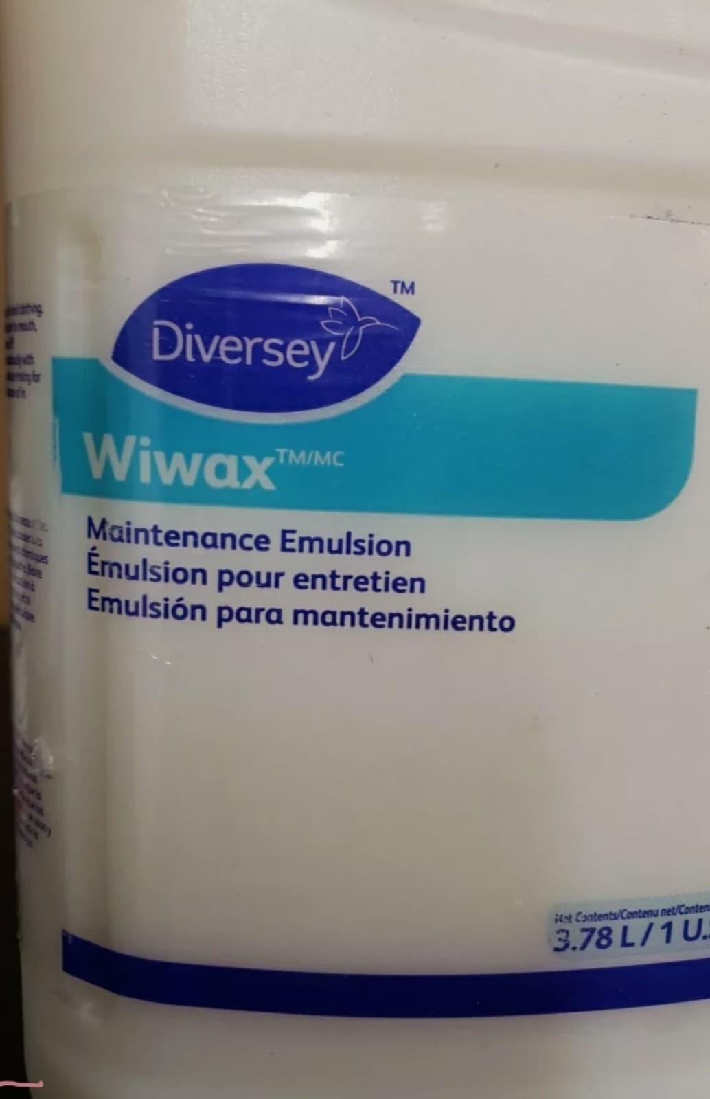 Diversey Wiwax Cleaning and Maintenance Solution Liquid 1 Gal 94512767ea - Thumbnail 2
